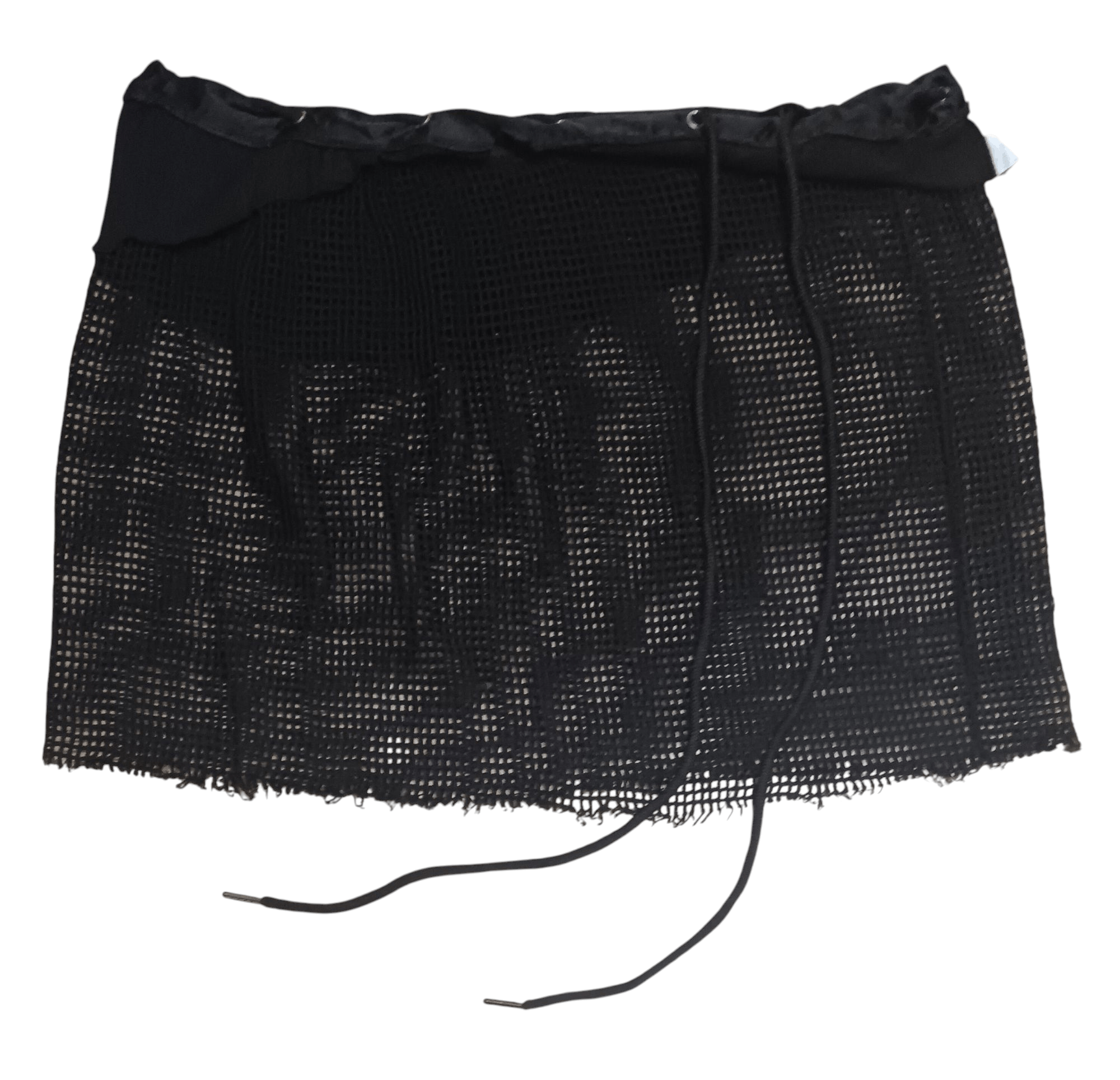 Japanese Brand ASYMMETRICAL PUNK GOTHIC BONDAGE MESH SKIRT Size 38" / US 16 / IT 52 - 1 Thumbnail