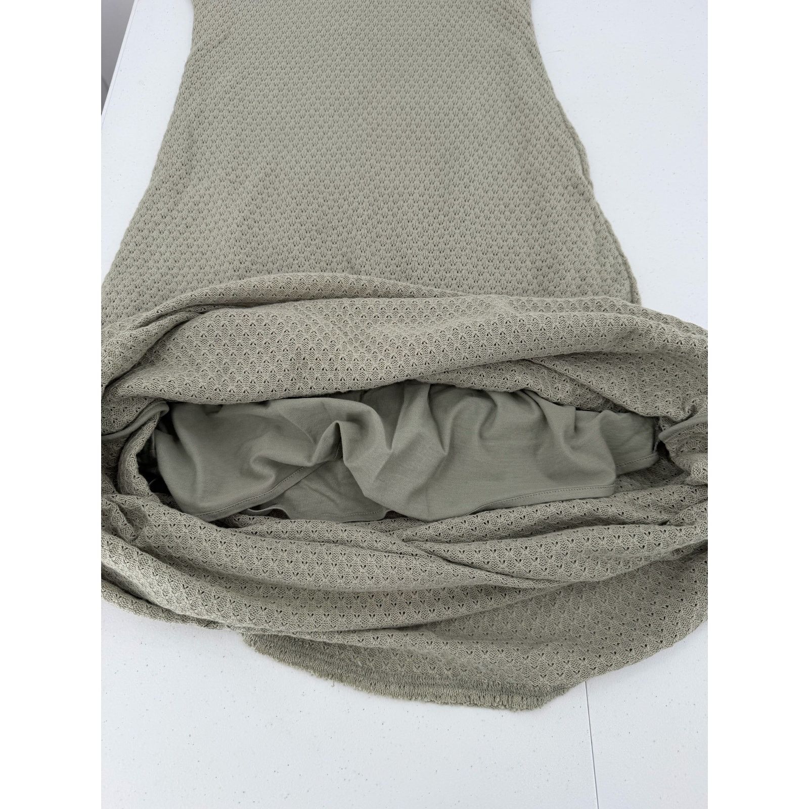 Rag & Bone NWT Rag & Bone Carine Crochet Moss Green Tank Maxi Dress Size M / US 6-8 / IT 42-44 - 12 Thumbnail