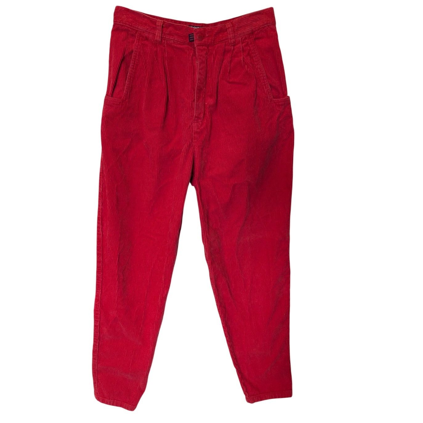 Vintage Vintage ESPRIT Sport Red Corduroy Mom Jeans Sz 13 Size 28" / US 6 / IT 42 - 2 Thumbnail