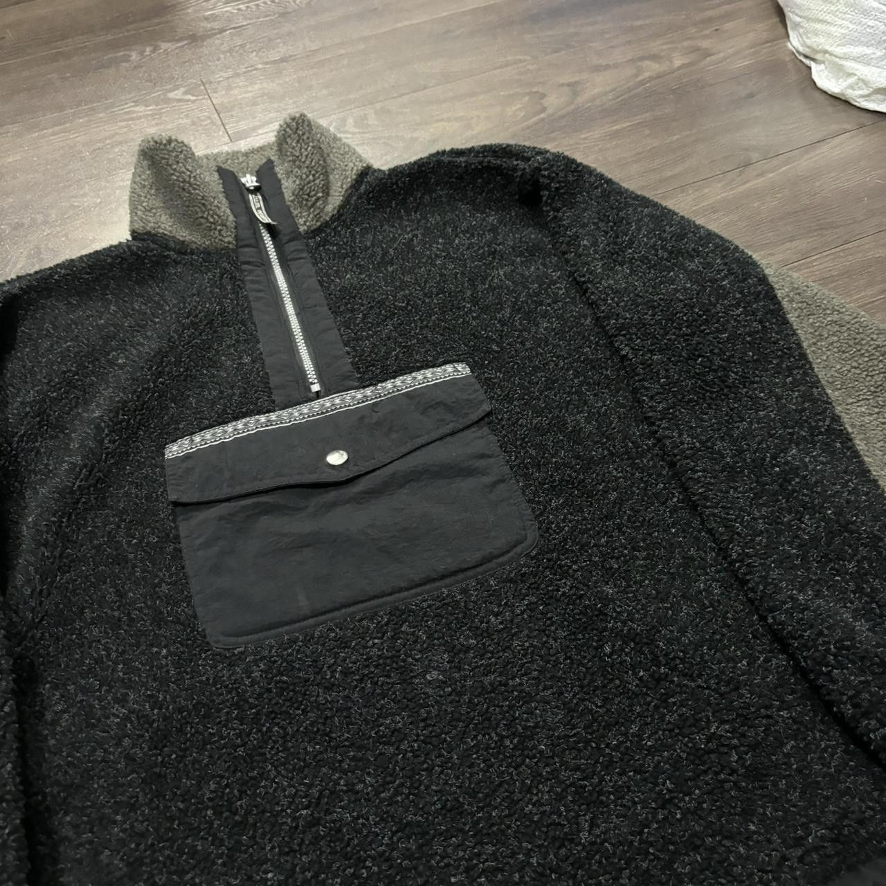 Designer Vintage Bum Equipment Pull Over Fleece Anorack Sweatshirt S Size US S / EU 44-46 / 1 - 1 Thumbnail