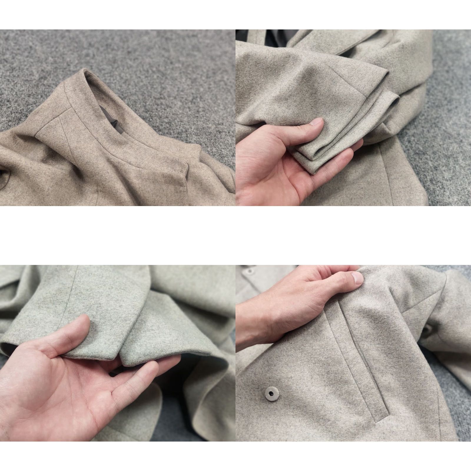 Brunello Cucinelli Brunello Cucinelli Wool Cashmere Blend Women’s Beige Coat Mid Jacket Coat Size M / US 6-8 / IT 42-44 - 11 Thumbnail