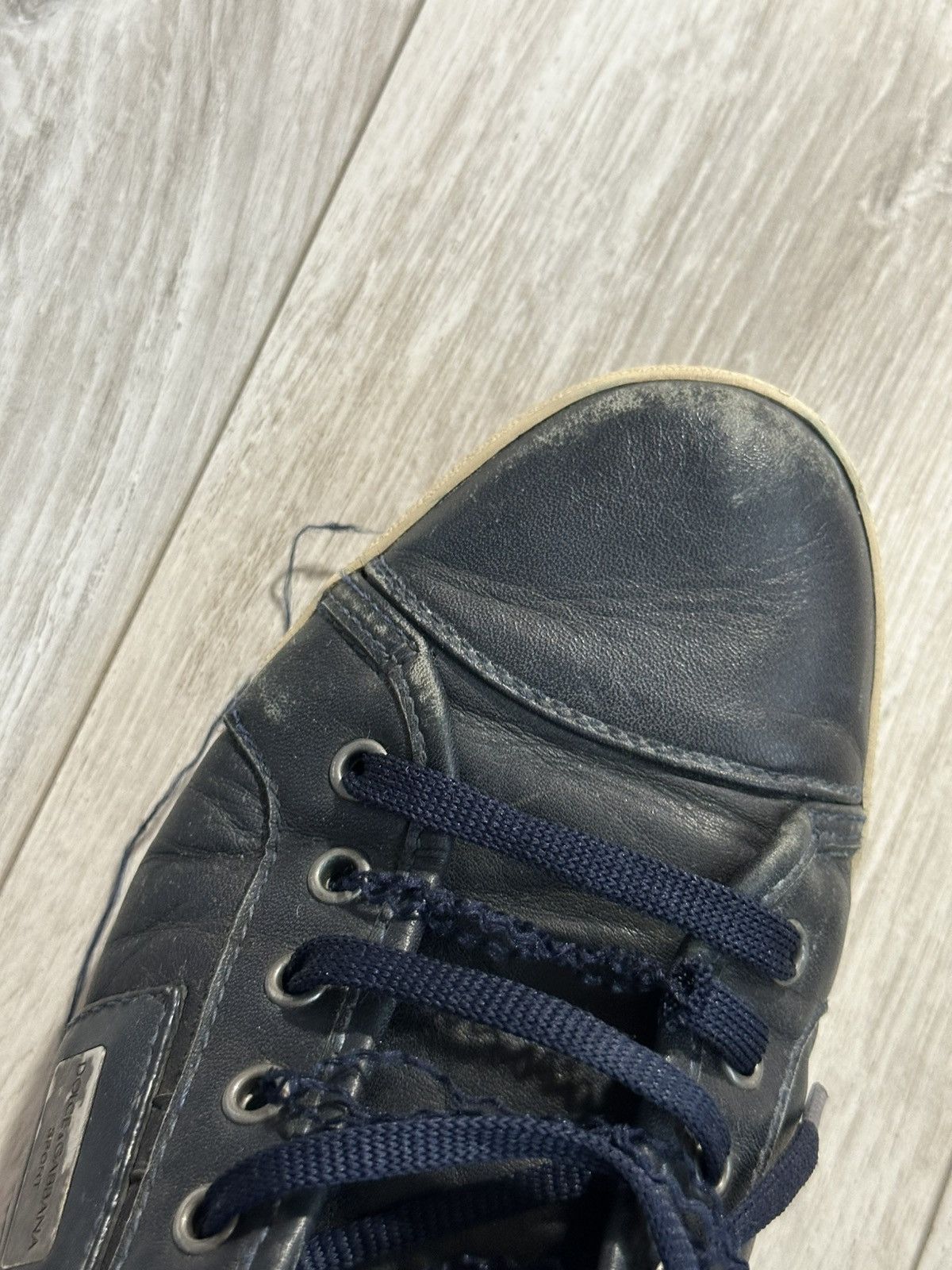Dolce & Gabbana Dolce & Gabbana Blue Low Top Sneaker vintage Size US 6.5 / EU 39-40 - 10 Thumbnail