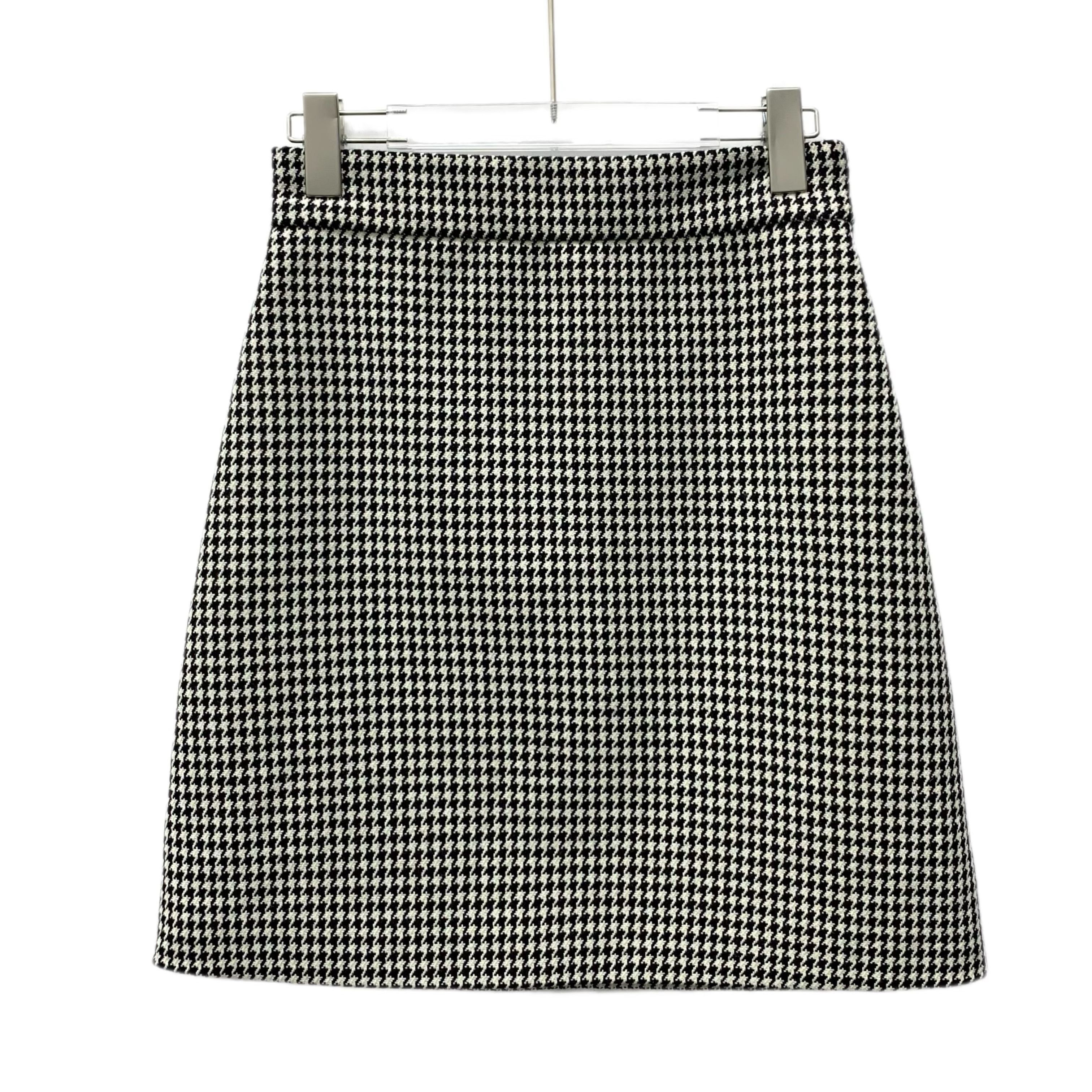 Christian Dior Knit Skirt Colorblock Wool (Size S)