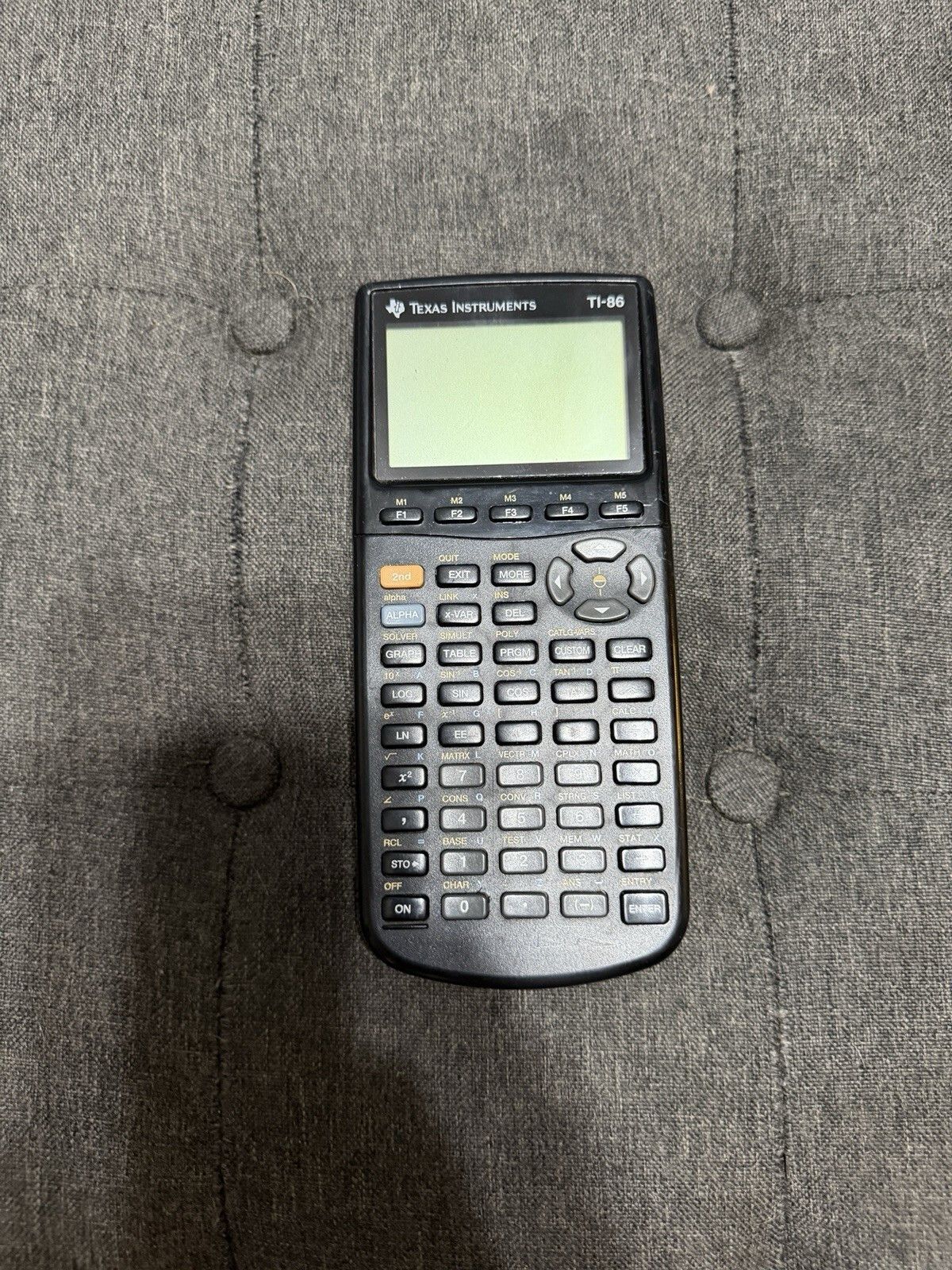 Texas Instruments Ti-86 Graphing Calculator Battery Cover in Black, Men's