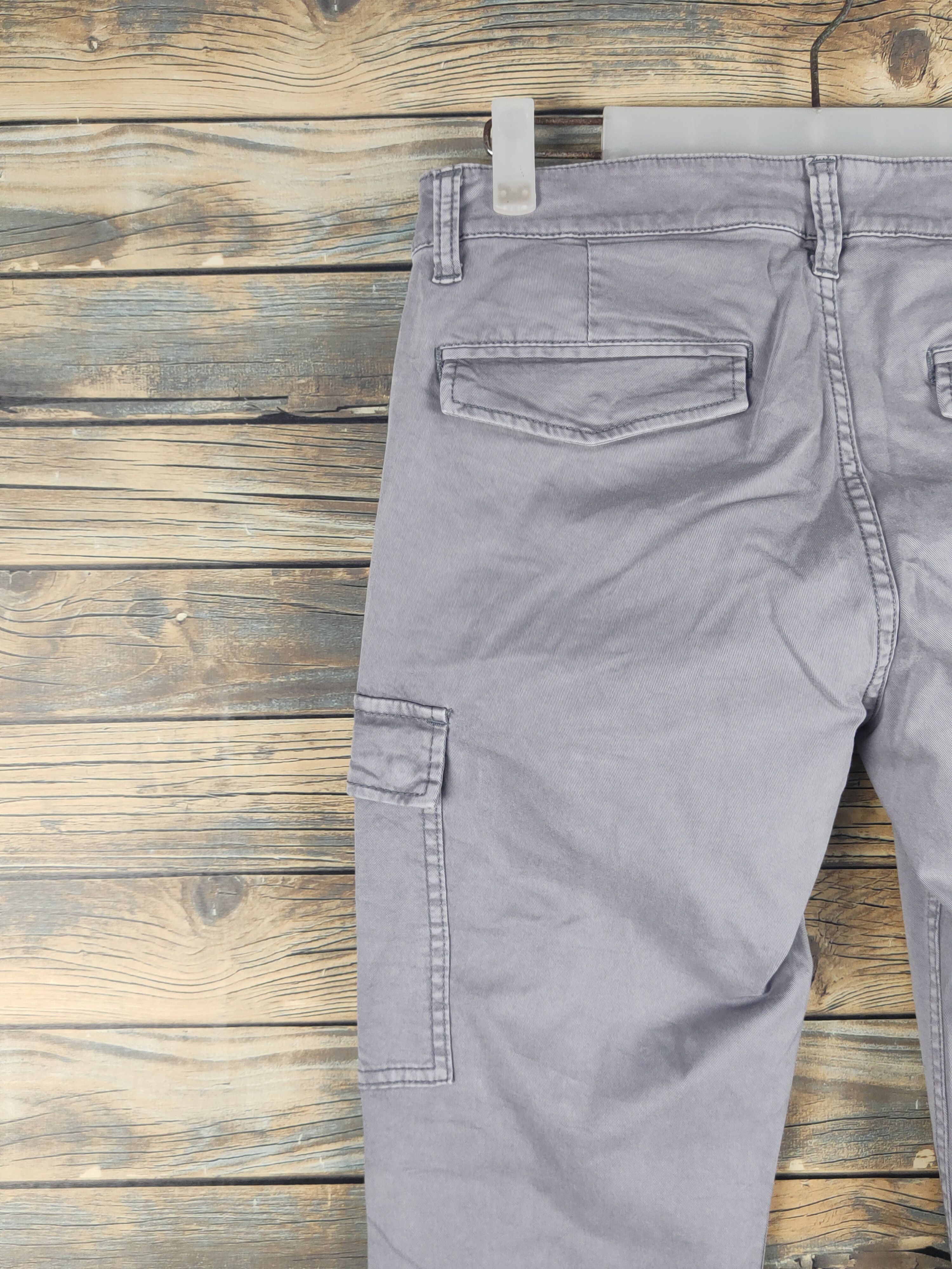 Japanese Brand DL Uniqlo Gray Multipocket Tactical Cargo Pants #1528 Size 28" / US 6 / IT 42 - 8 Thumbnail