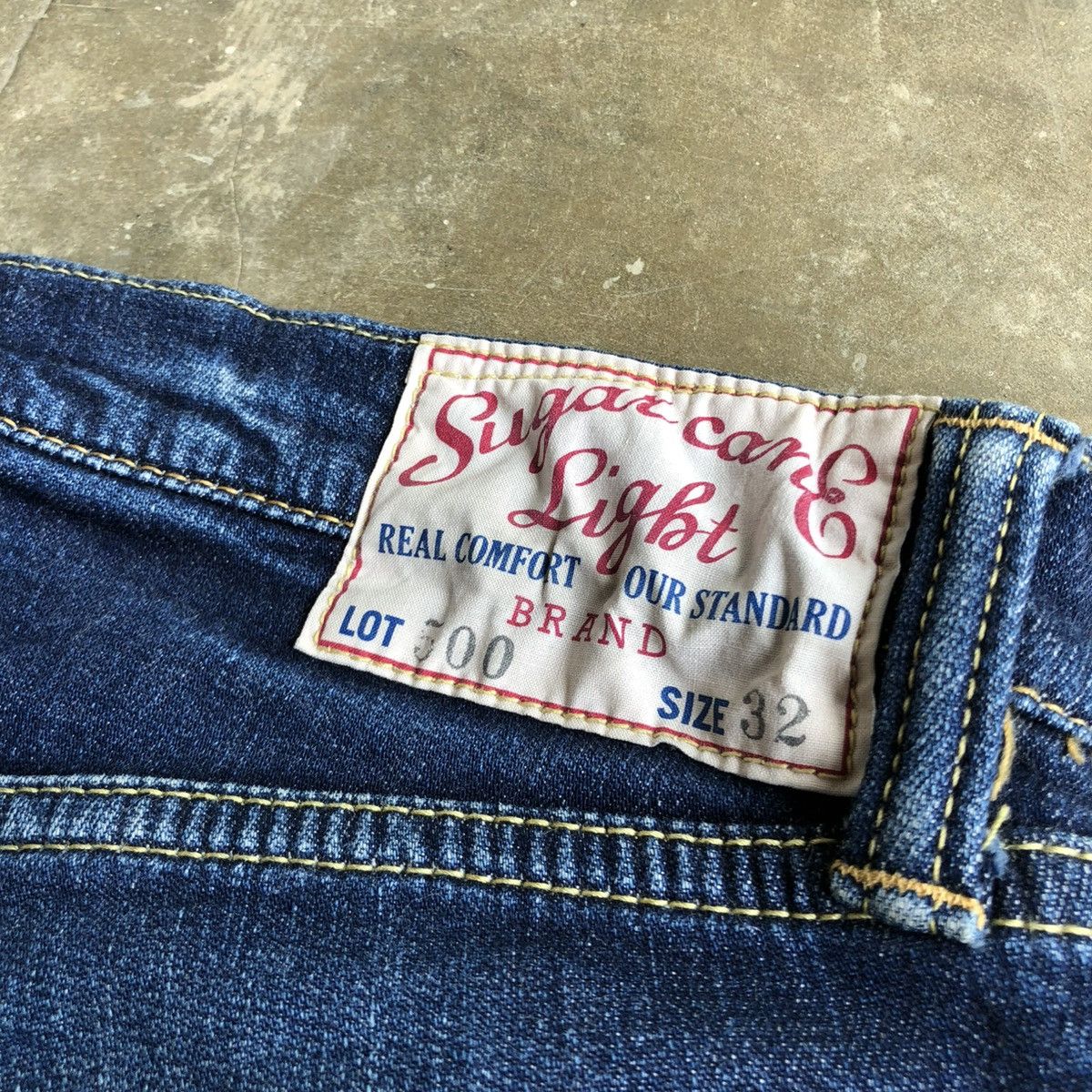 Sugar Cane Vintage Sugar Cane W32 Light Distressed Denim Jeans Pants Size US 31 - 21 Thumbnail