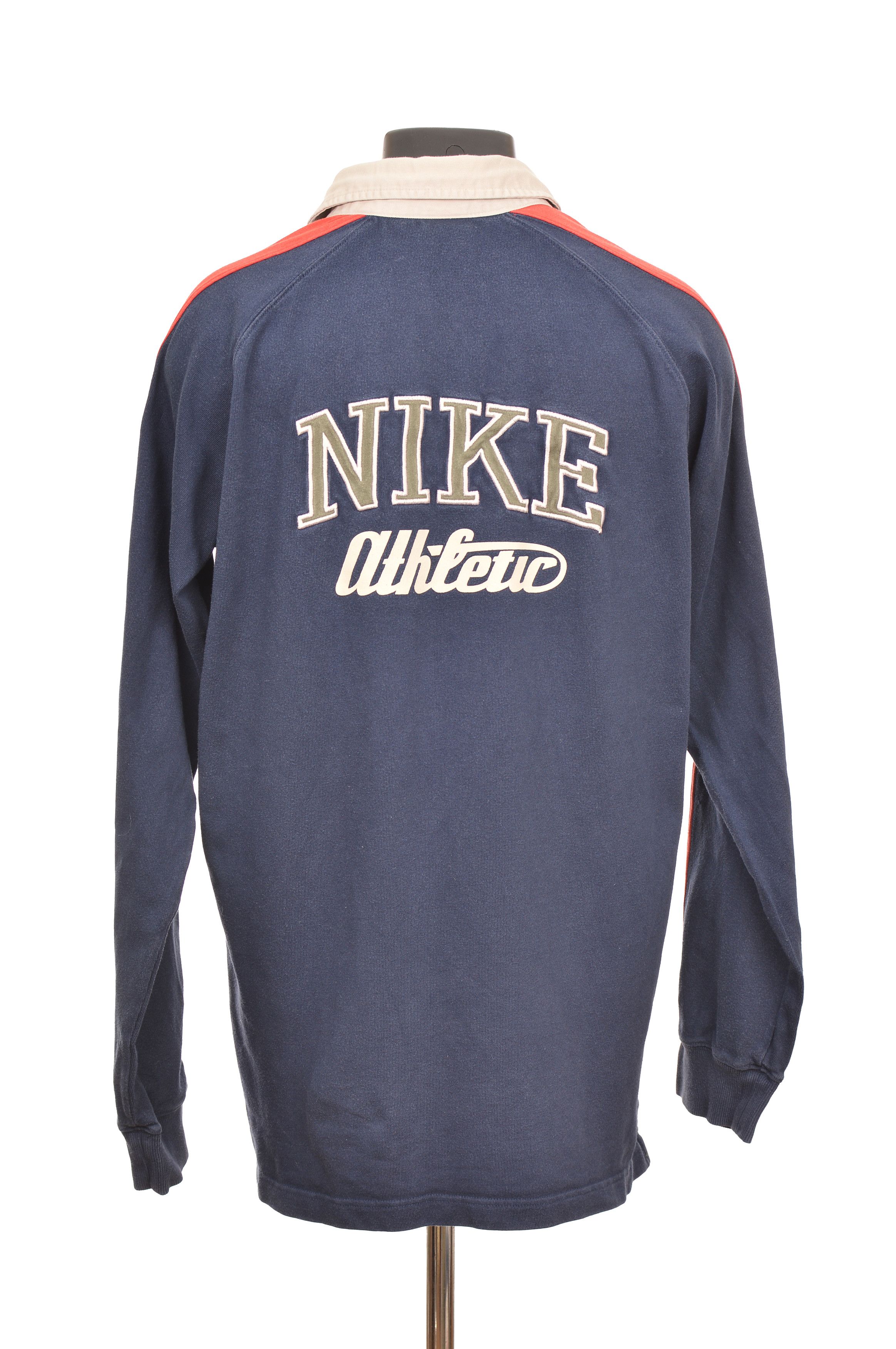 Nike Nike Athletic Vintage Rugby Polo Shirt Size US L / EU 52-54 / 3 - 7 Thumbnail