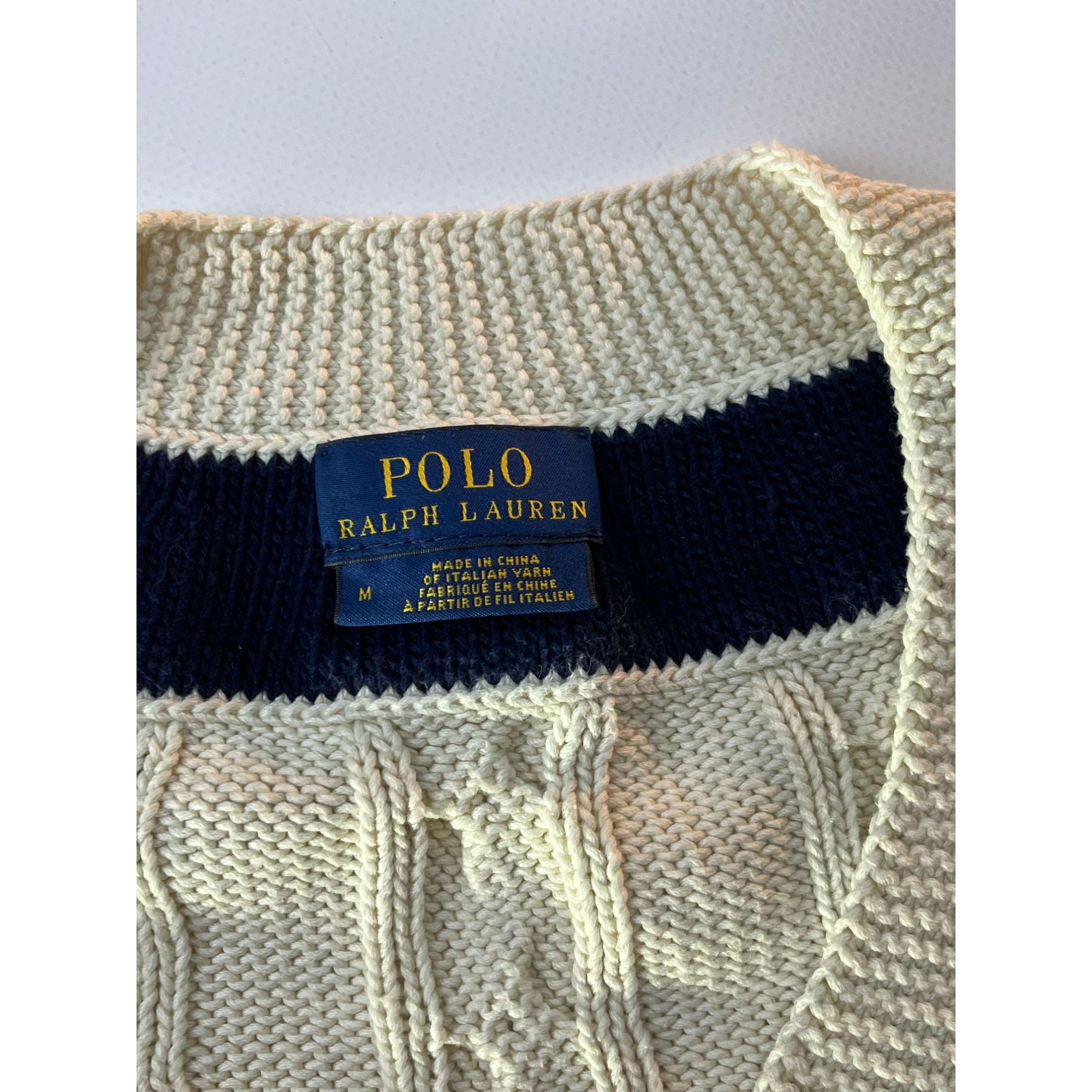 Polo Ralph Lauren × Ralph Lauren Polo Ralph Lauren Womens Cable-Knit Sweater Size M / US 6-8 / IT 42-44 - 3 Thumbnail