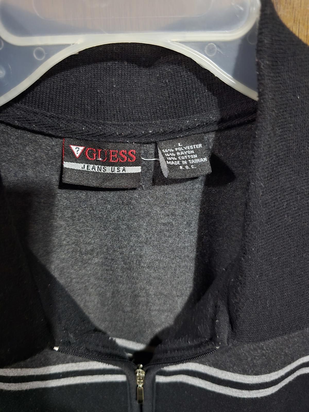 Guess Guess Jeans USA Men's Long Sleeve Polo Shirt Black & Gray Size US L / EU 52-54 / 3 - 3 Thumbnail