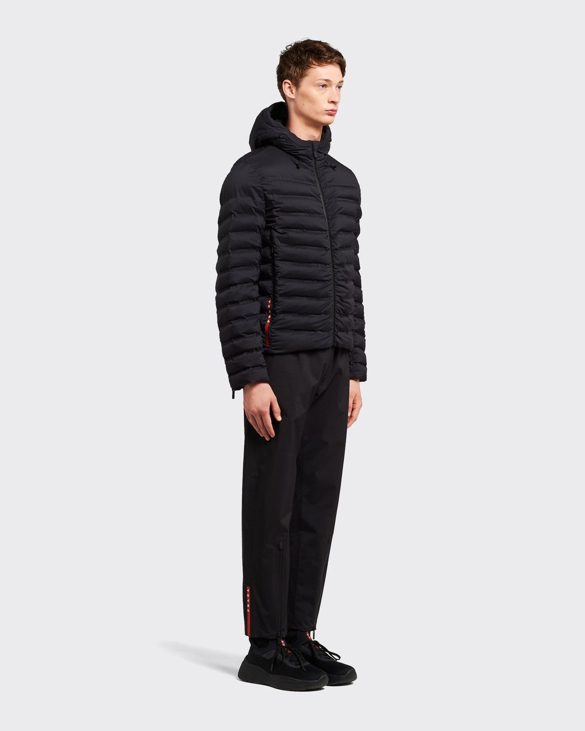Prada 🔥🔥 3500$ Prada Linea Rossa Black Active Re-Nylon Jacket Size US M / EU 48-50 / 2 - 16 Thumbnail