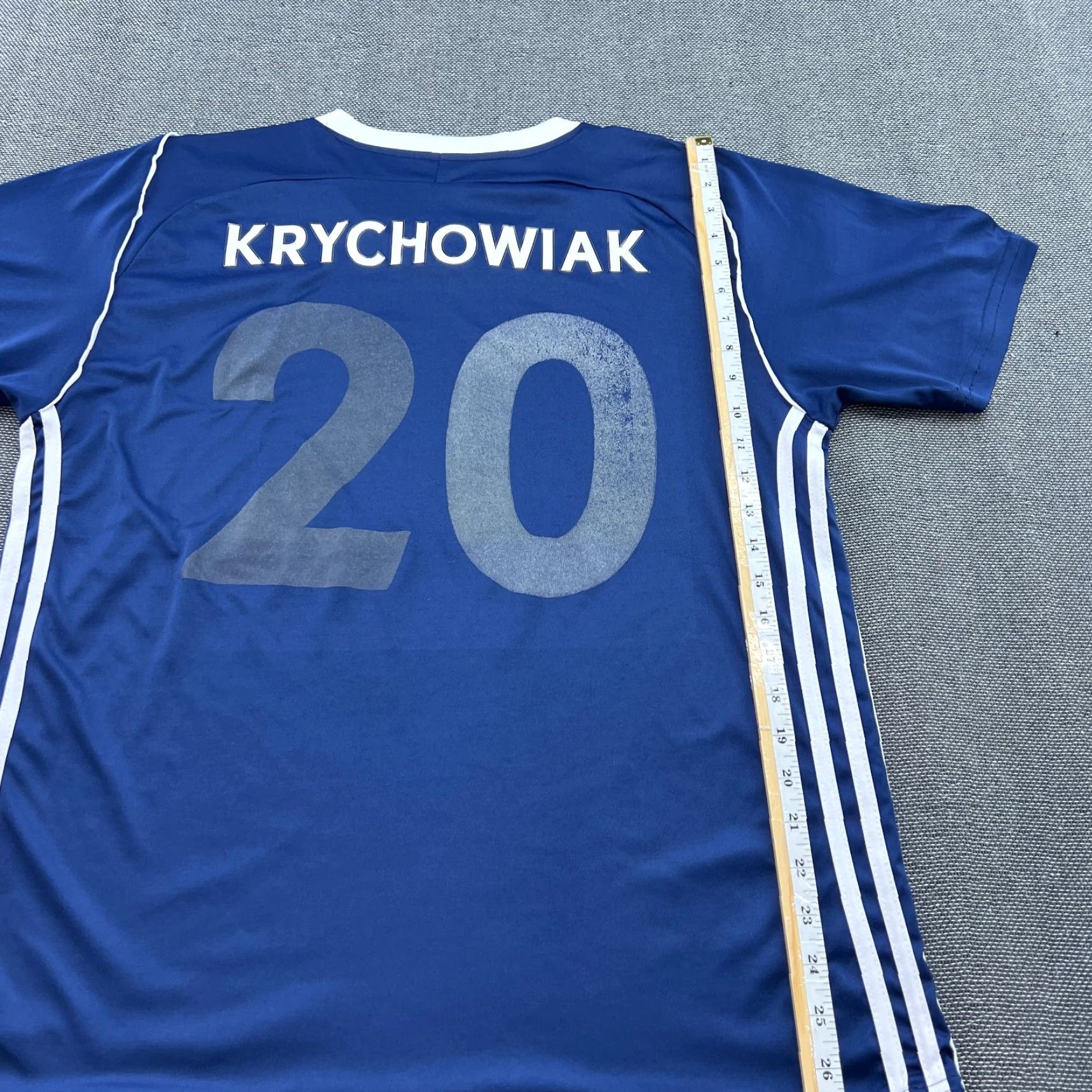 Adidas West Bromwich Albion adidas 2017-2018 Home Jersey Krychowiak #20 Adult Football Shirt XL Blue Quick Dry Mens Size US XL / EU 56 / 4 - 7 Thumbnail