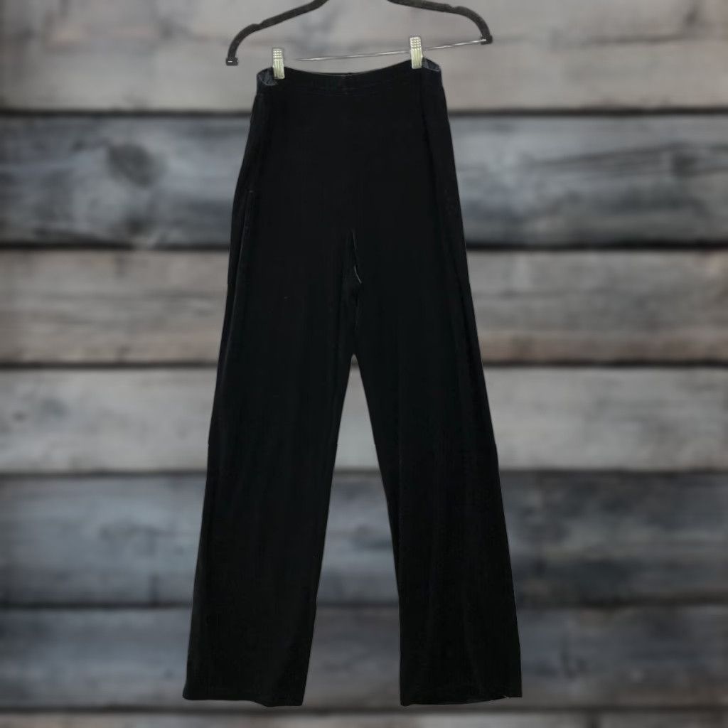 Gap Vintage Gap High Waisted Velvet Pants Womens S Pull On Black Relaxed Straight Size 28" / US 6 / IT 42 - 1 Thumbnail