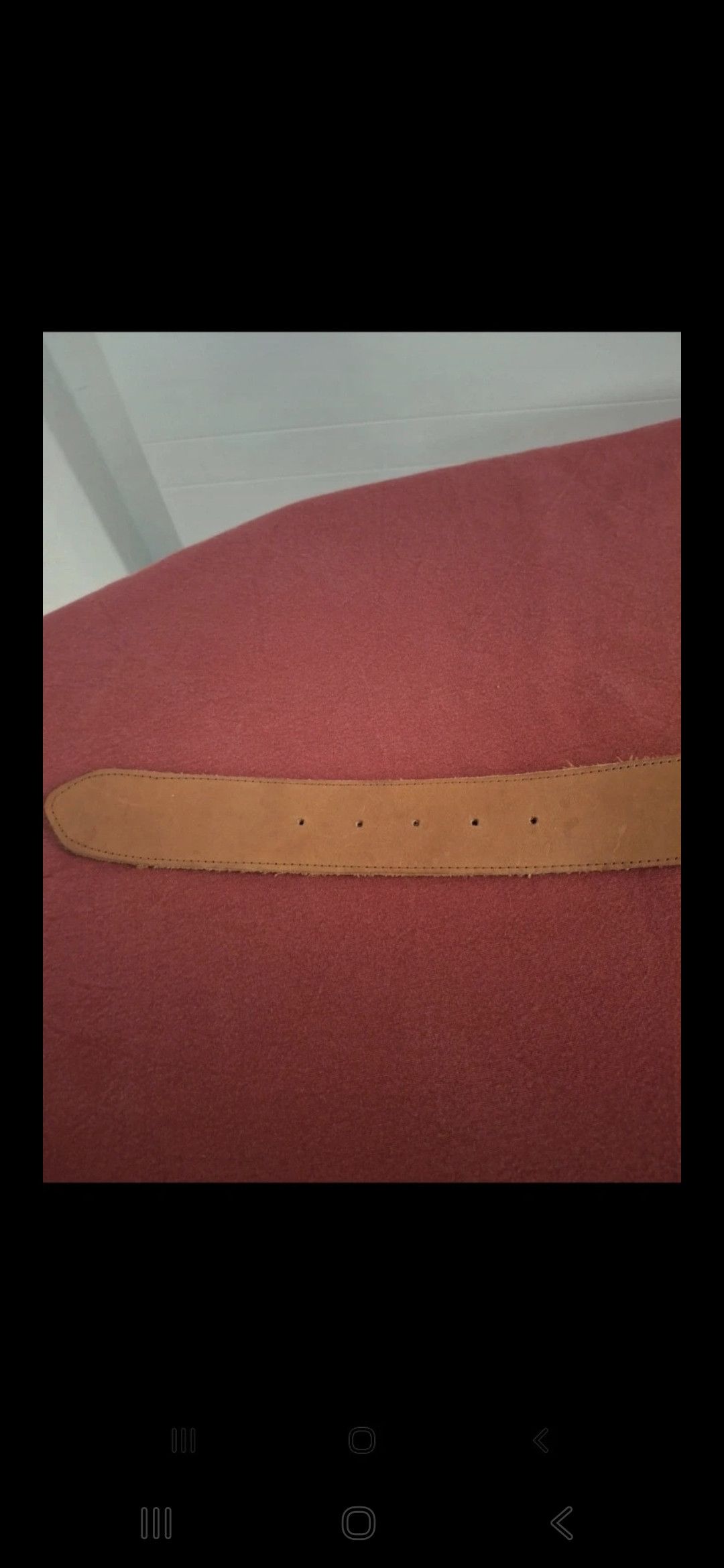 Vintage Vintage 90s Western Leather Belt Cowboy Buckle Size ONE SIZE - 4 Thumbnail