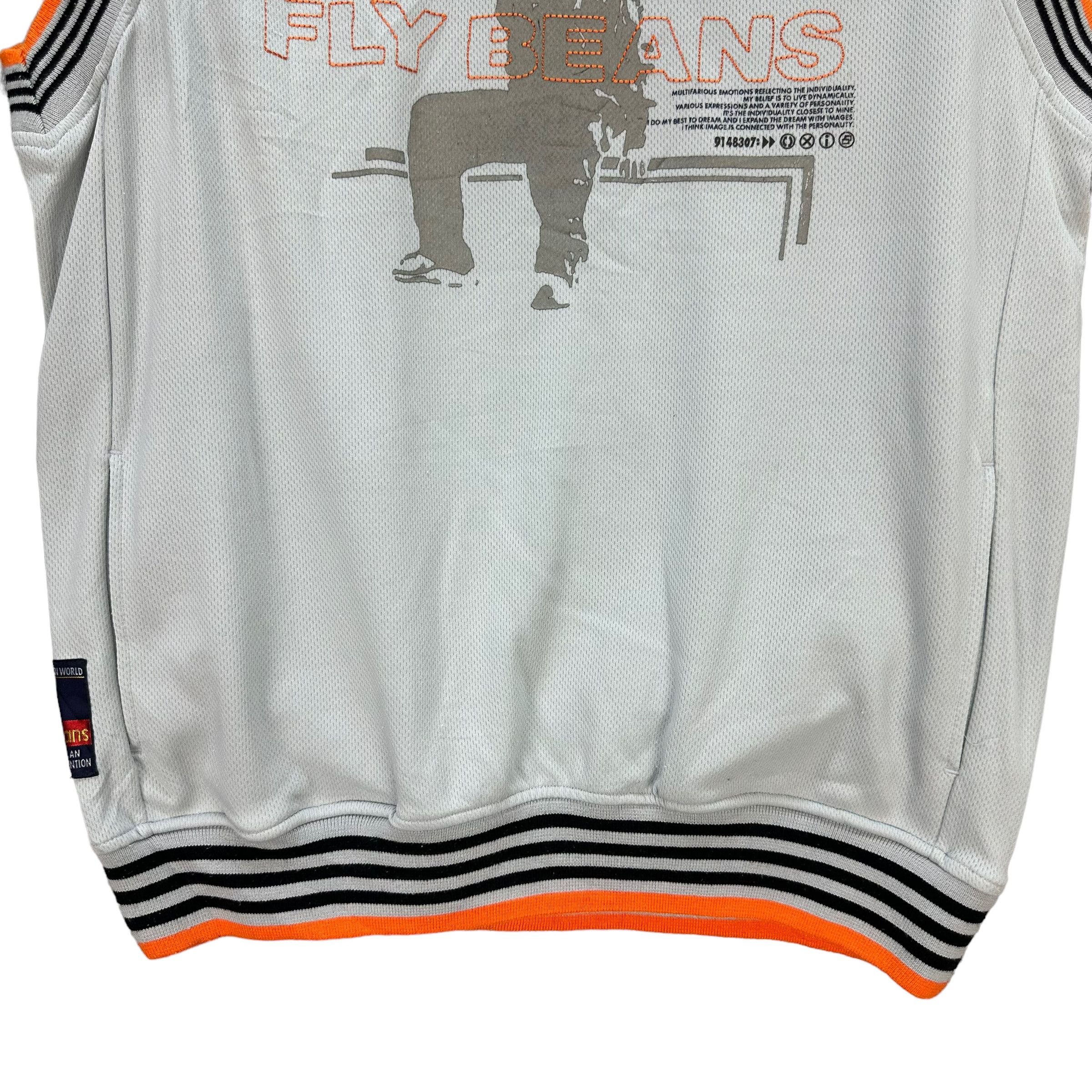 Japanese Brand FLY BEANS GRAPHIC SLEEVELESS #7537-151 Size US L / EU 52-54 / 3 - 5 Thumbnail