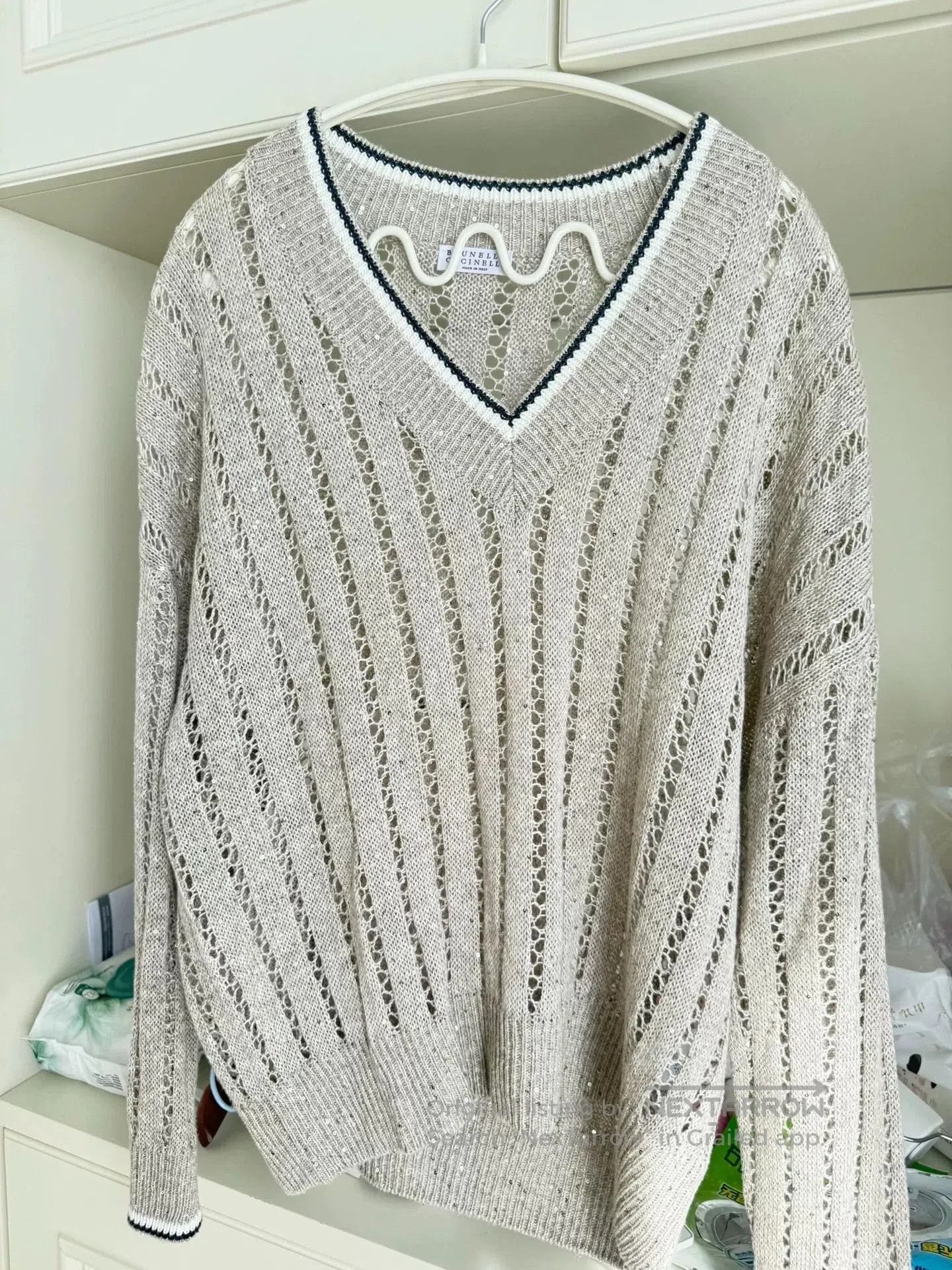 Brunello Cucinelli Brunello Cucinelli Linen Knit Top. Size US XS / EU 42 / 0 - 1 Thumbnail