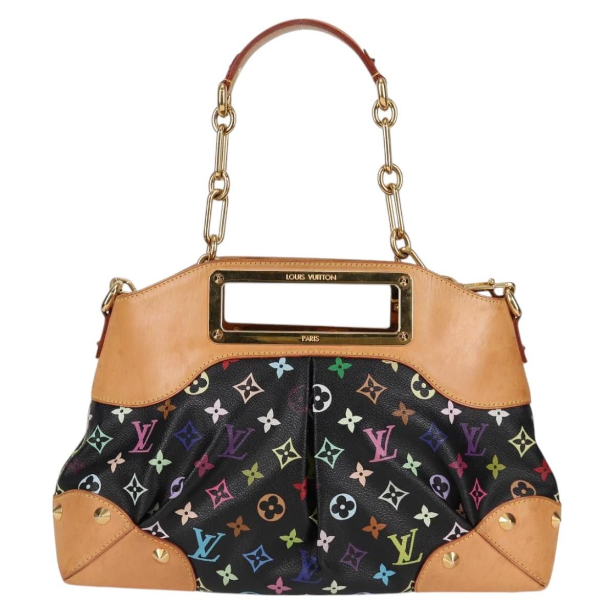 Louis Vuitton LOUIS VUITTON Monogram Multicolor Judy MM Bag Black M40256 Size ONE SIZE - 13 Thumbnail