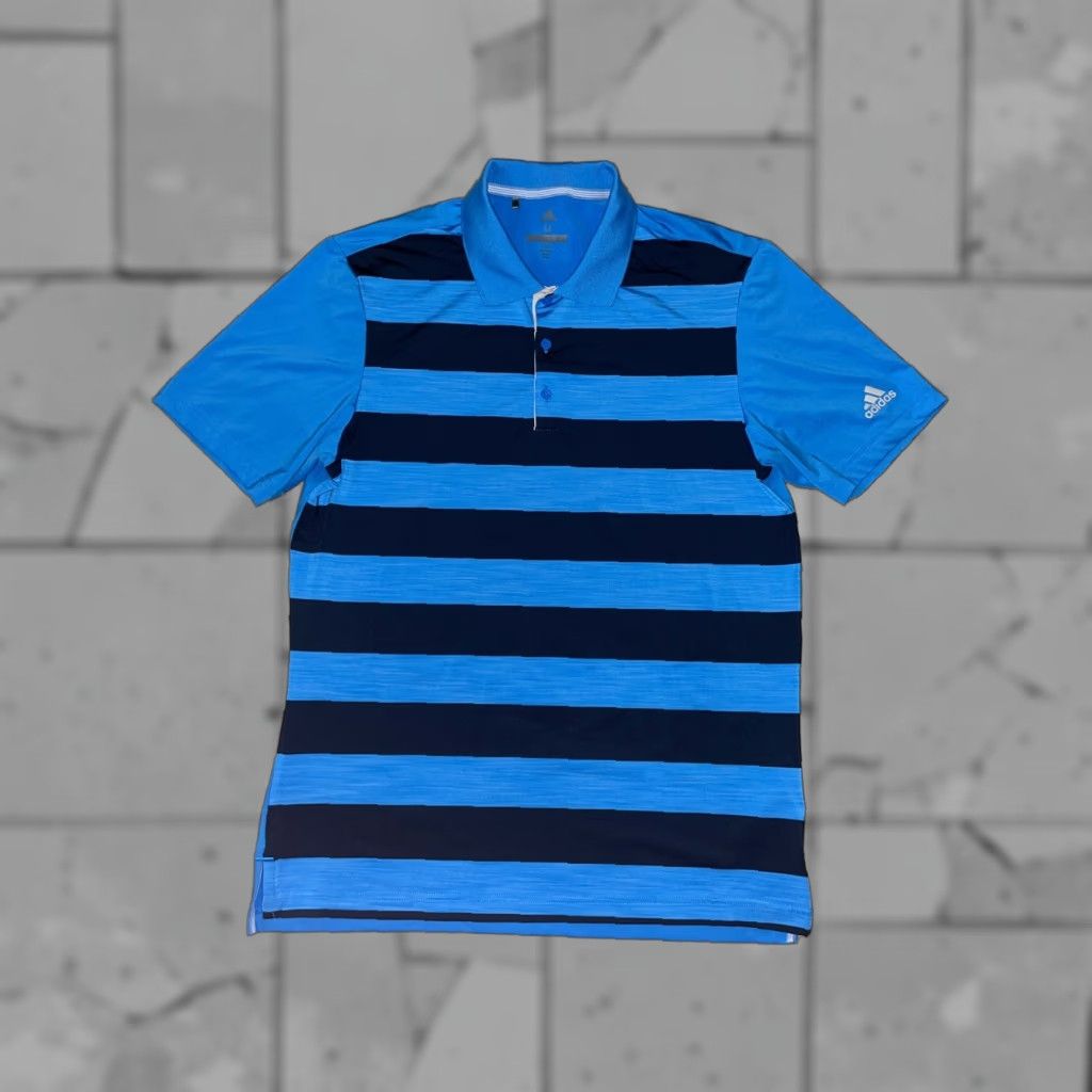 Adidas Adidas Golf Polo Shirt Mens M Blue Striped Polo Shirt Golf M Adidas Blue Striped Polo Shirt Mens M Size US M / EU 48-50 / 2 - 1 Thumbnail