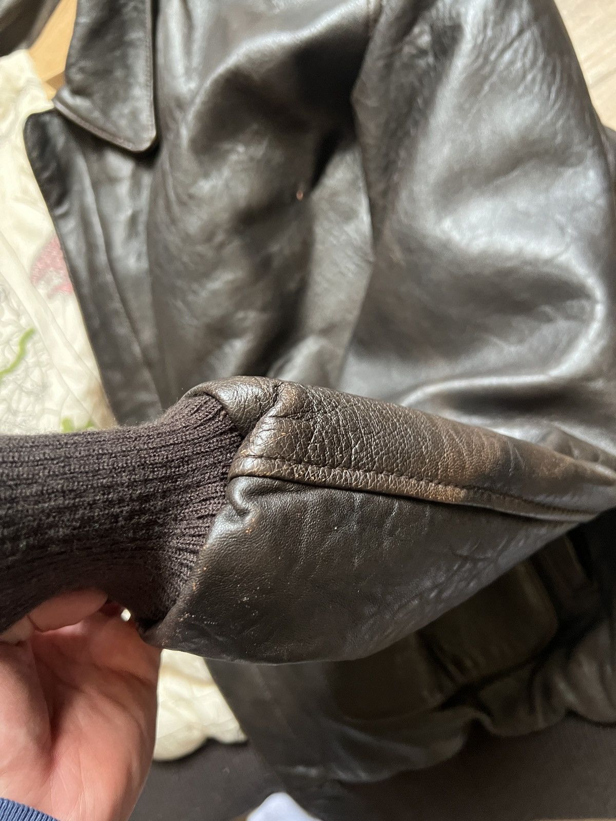 Vintage Vintage leather jacket /Map Size US L / EU 52-54 / 3 - 8 Thumbnail