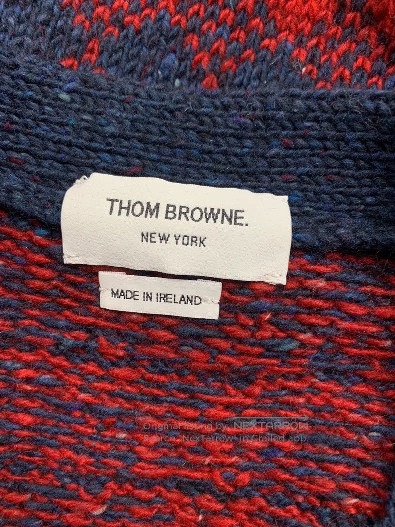 Thom Browne Thom Browne Red, Blue, and White Color Block Printed Wool Size US M / EU 48-50 / 2 - 4 Thumbnail