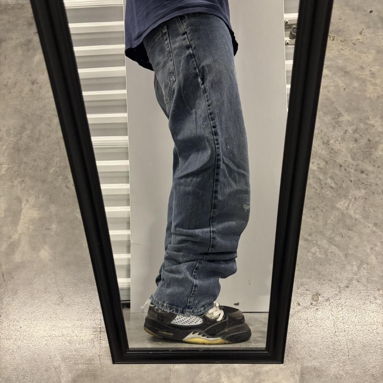 Japanese Brand × Vintage Crazy Vintage Y2K/2000s Grunge Dark Wash Essential Denim Jeans! Size US 30 / EU 46 - 2 Thumbnail