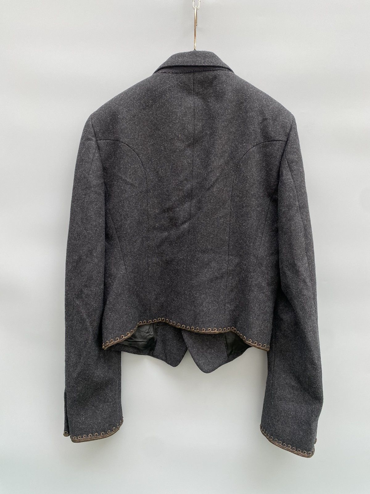 Alexander McQueen F/W 2006- Alexander Mcqueen- Metal Embellished Wool Jacket Size US M / EU 48-50 / 2 - 18 Thumbnail