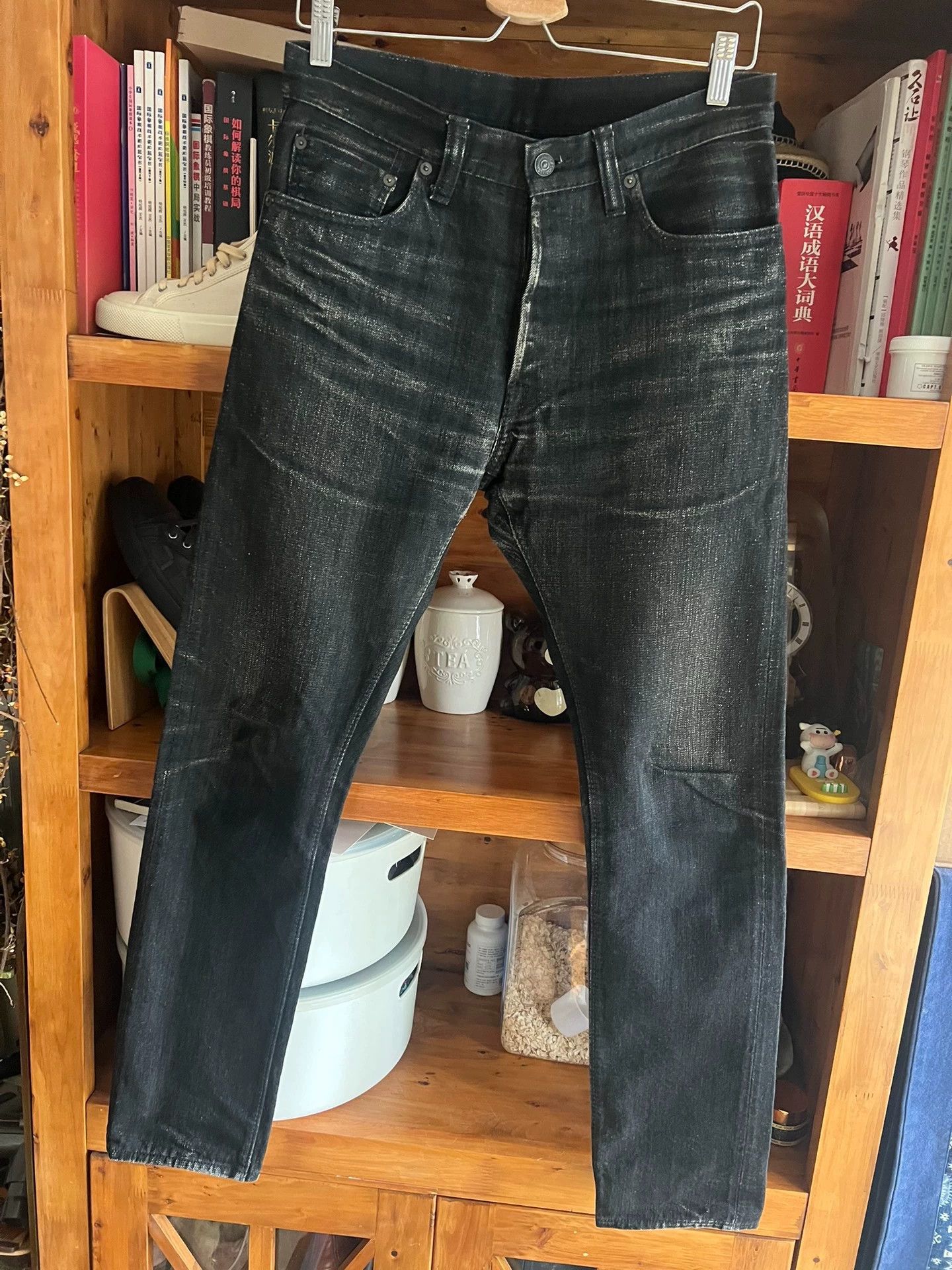 Pure Blue Japan Pure Blue Japan 14oz selvedge black denim 32 as is Size US 32 / EU 48 - 3 Thumbnail