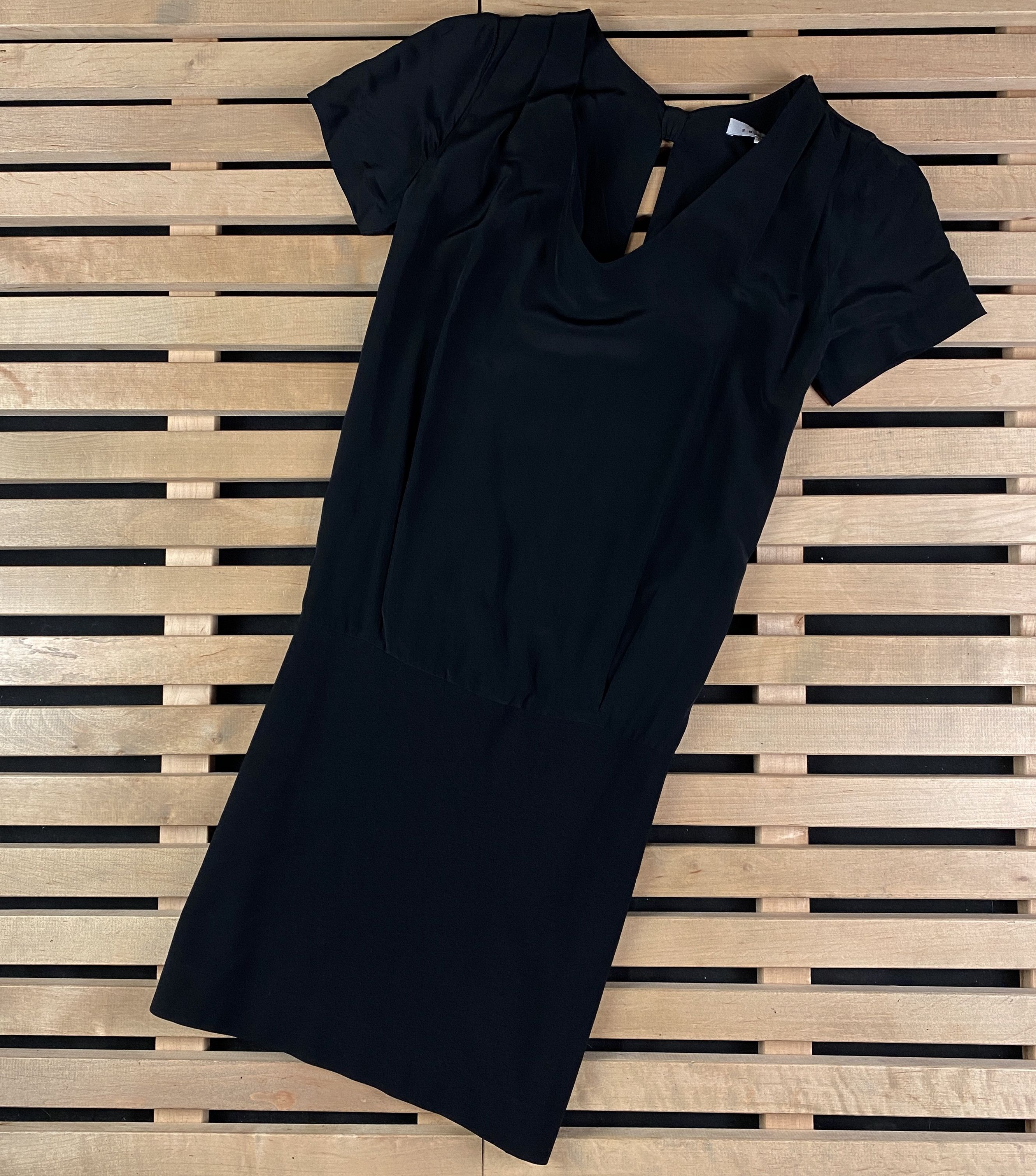 Sandro Womens Short Sleeve Dress Sandro Size 1 Silk Size S / US 4 / IT 40 - 1 Thumbnail