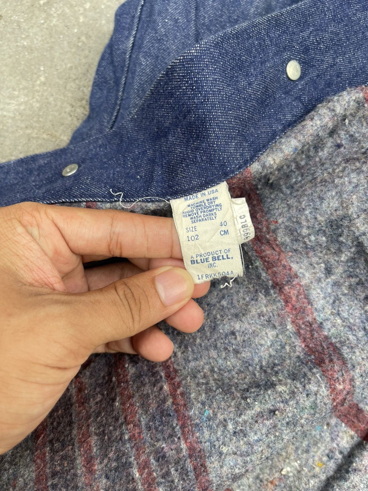 Wrangler 80s Wrangler Sanforized Blue Chore Denim Jacket Size US L / EU 52-54 / 3 - 4 Thumbnail