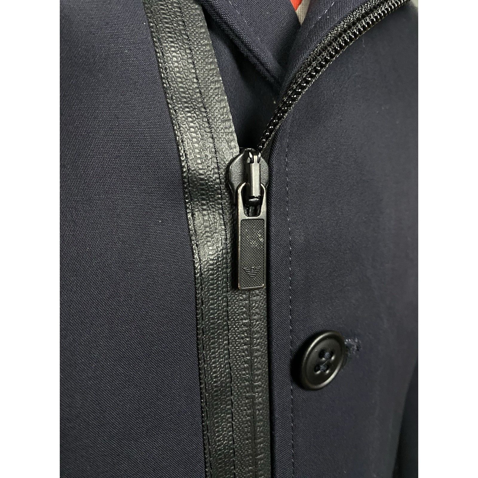 Emporio Armani Emporio Armani Johnny Men's Blue Zip Sportcoat Jacket Size 5 Size US M / EU 48-50 / 2 - 9 Thumbnail