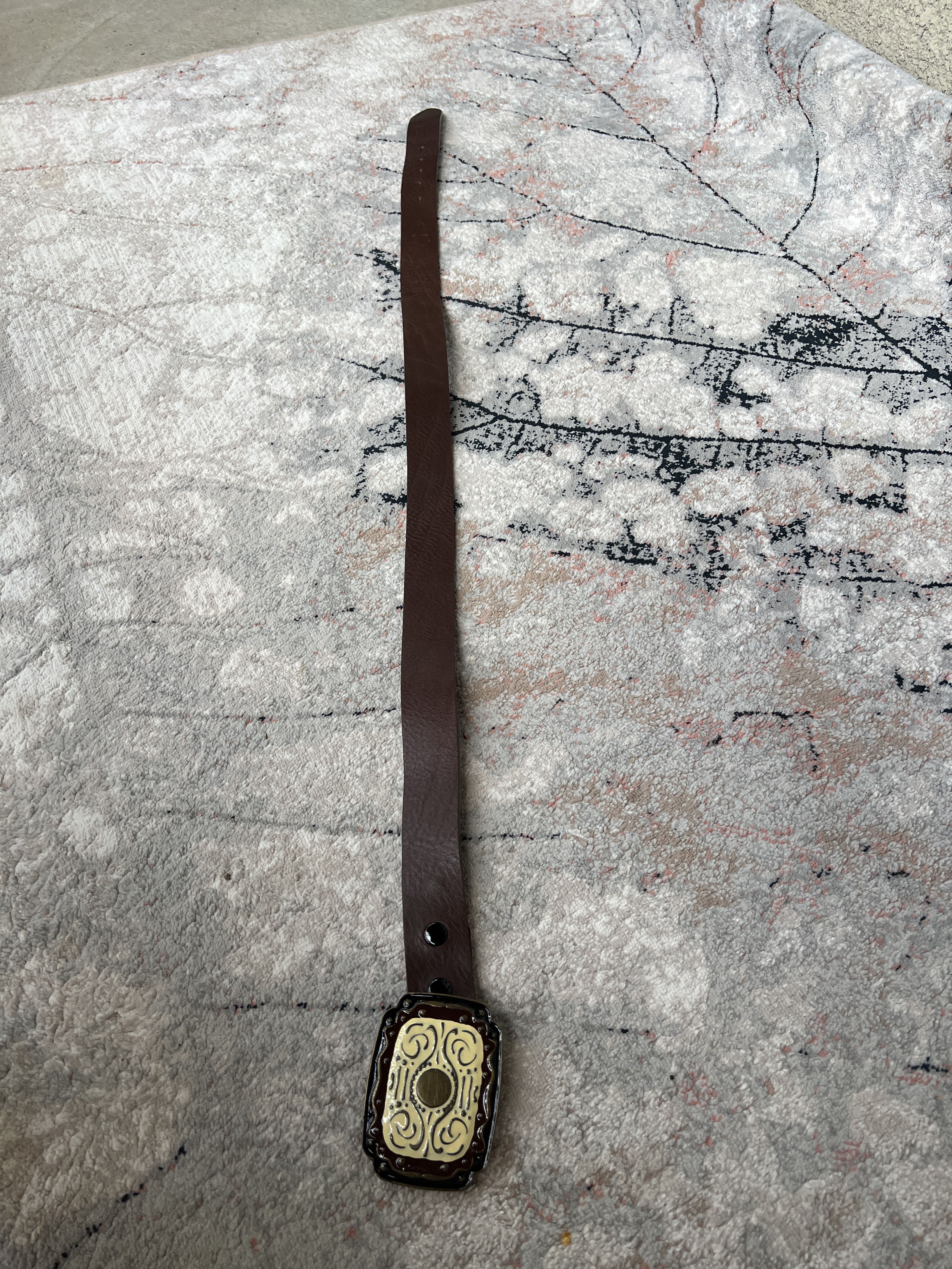 Vintage Echt Leder Vintage Belt Size ONE SIZE - 4 Thumbnail