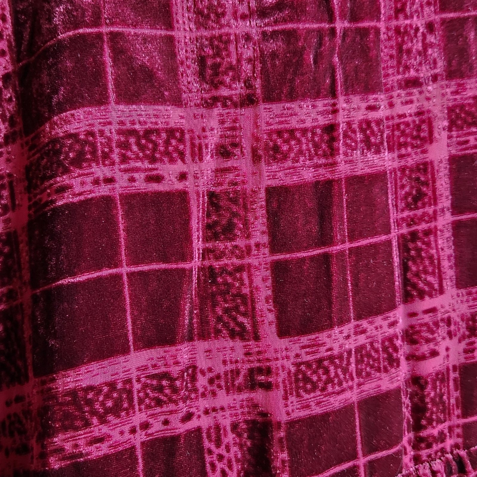 Other The Corner Burgundy Textured Velvet Dress - Size Large Size L / US 10 / IT 46 - 4 Thumbnail