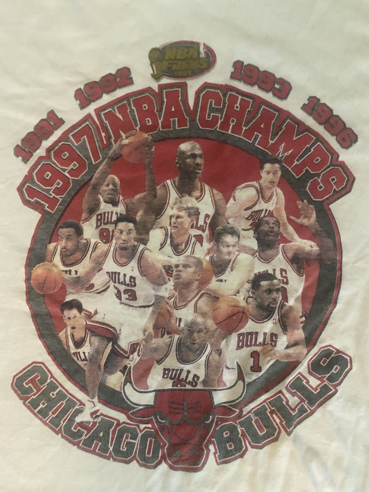 Starter Chicago Bulls 1997 Championship Tee Size US XL / EU 56 / 4 - 2 Thumbnail