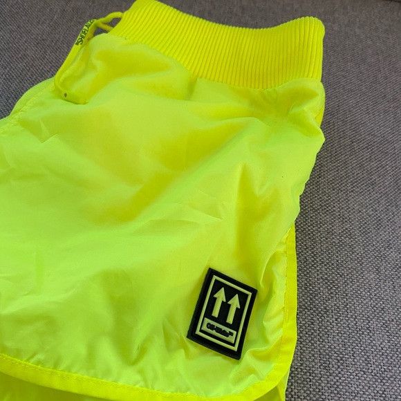 Off-White Off-White Yellow Nylon Running Shorts Size 27" / US 4 / IT 40 - 2 Thumbnail