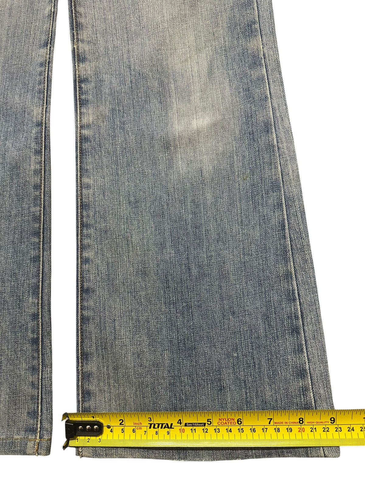 Uniqlo Vintage Japanese Uniqlo Faded Wash Whisker Wide Leg Flare Size US 27 - 16 Thumbnail