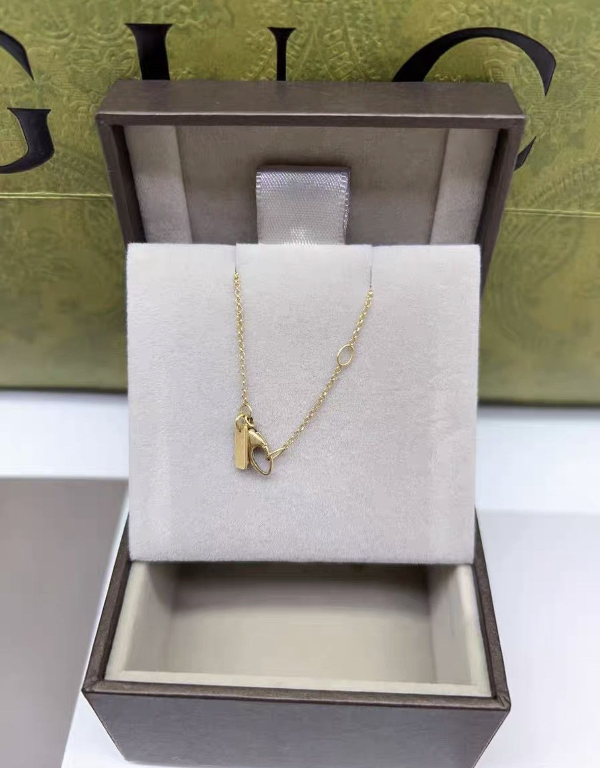 Gucci Gucci 18K gold necklace with hollow teardrop pendant J38 Size ONE SIZE - 3 Thumbnail