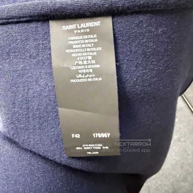 Yves Saint Laurent YSL Blue Wool Jacket for Women . Size L / US 10 / IT 46 - 4 Thumbnail