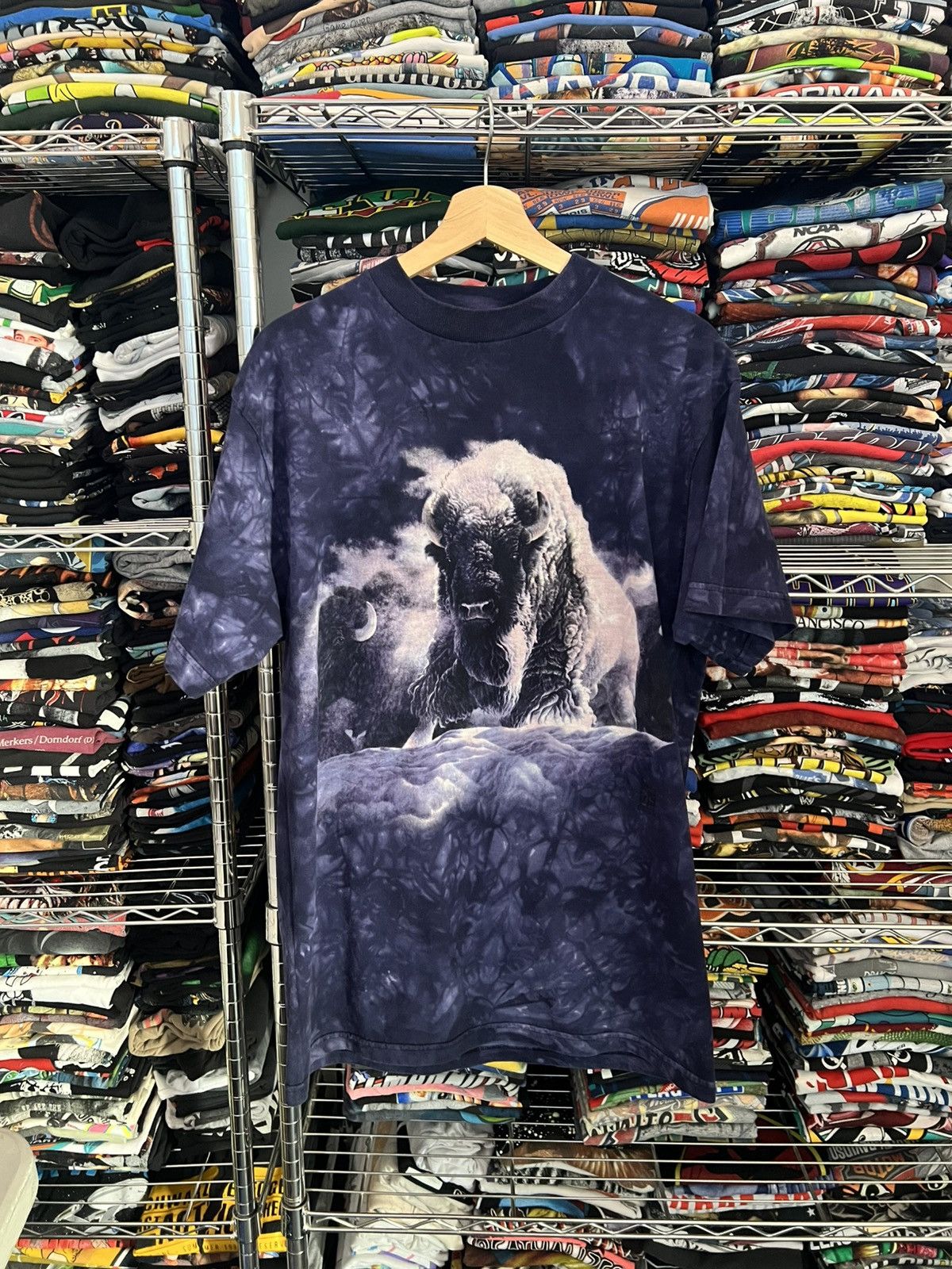 The Mountain 90s The Mountain Bison Animal Nature Tie Dye Tee Size US M / EU 48-50 / 2 - 1 Thumbnail