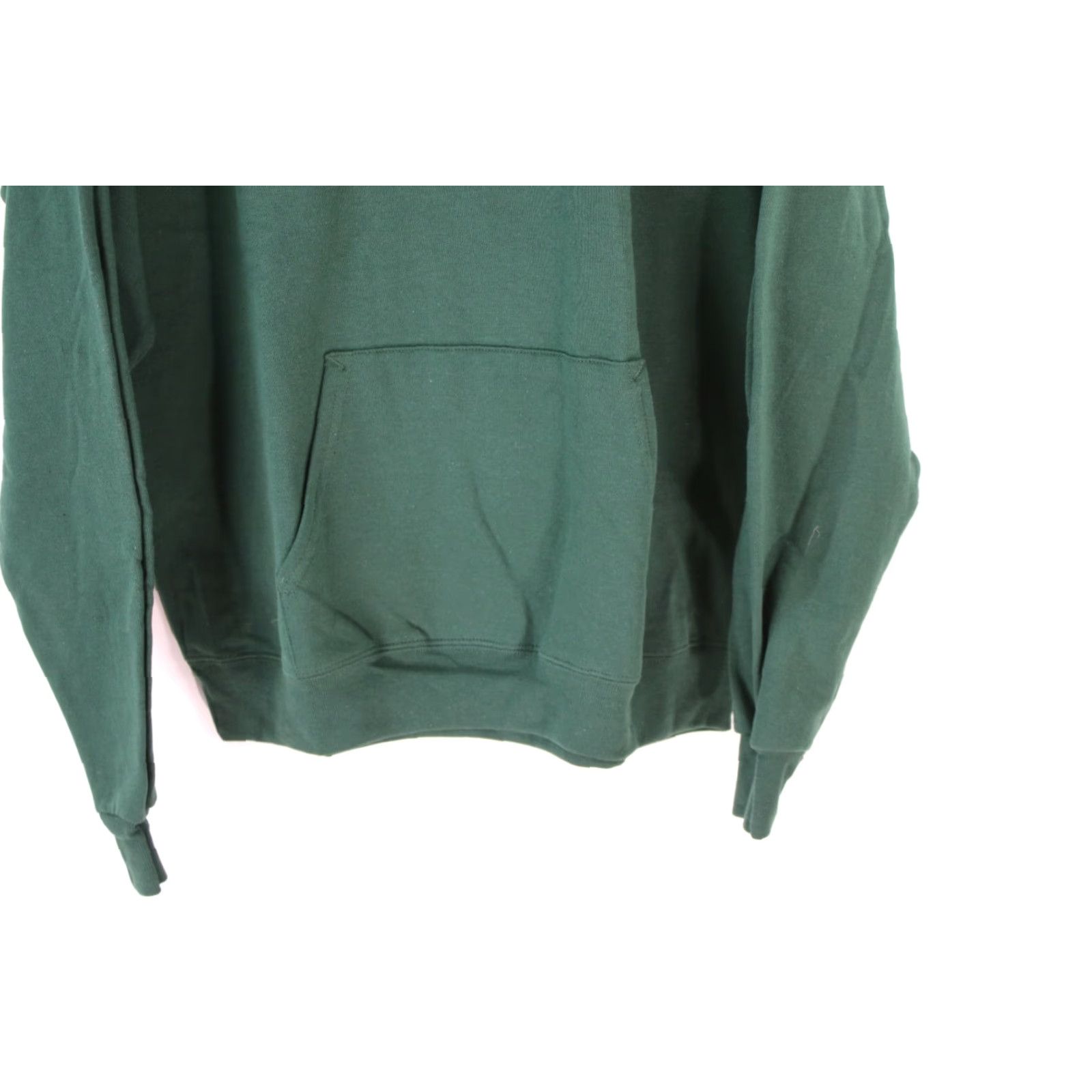 Hanes Hanes Mens Green Fleece Hooded Pullover Sweatshirt - Size M - Pocket Drawstring - Adult Regular Fit Size US M / EU 48-50 / 2 - 4 Thumbnail