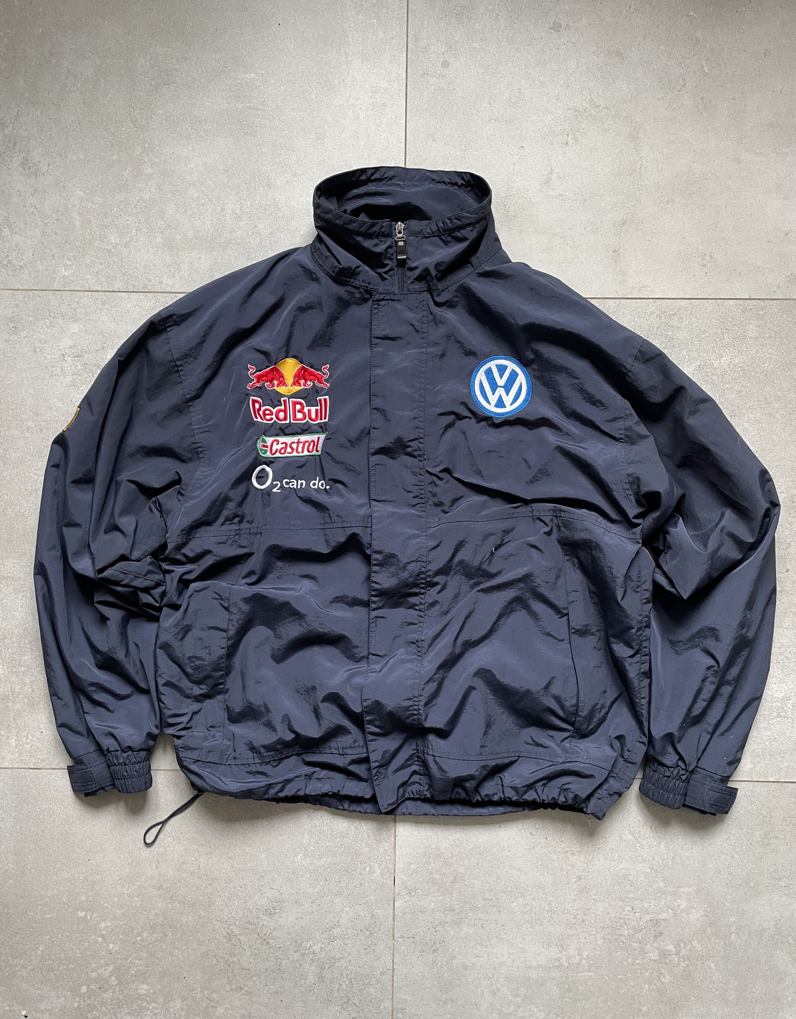 image of Formula Uno x Moto Vintage Volkswagen Moto Racing Jacket in Navy, Men's (Size XL)