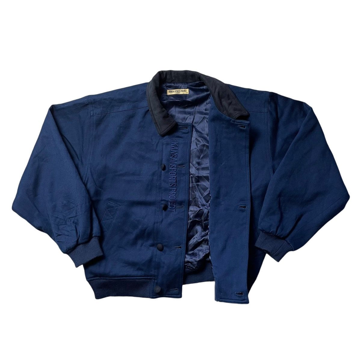 Kansai Yamamoto 🇯🇵 VINTAGE KANSAI SPORTS PROJECT WOOL BOMBER JACKET Size L / US 10 / IT 46 - 2 Thumbnail