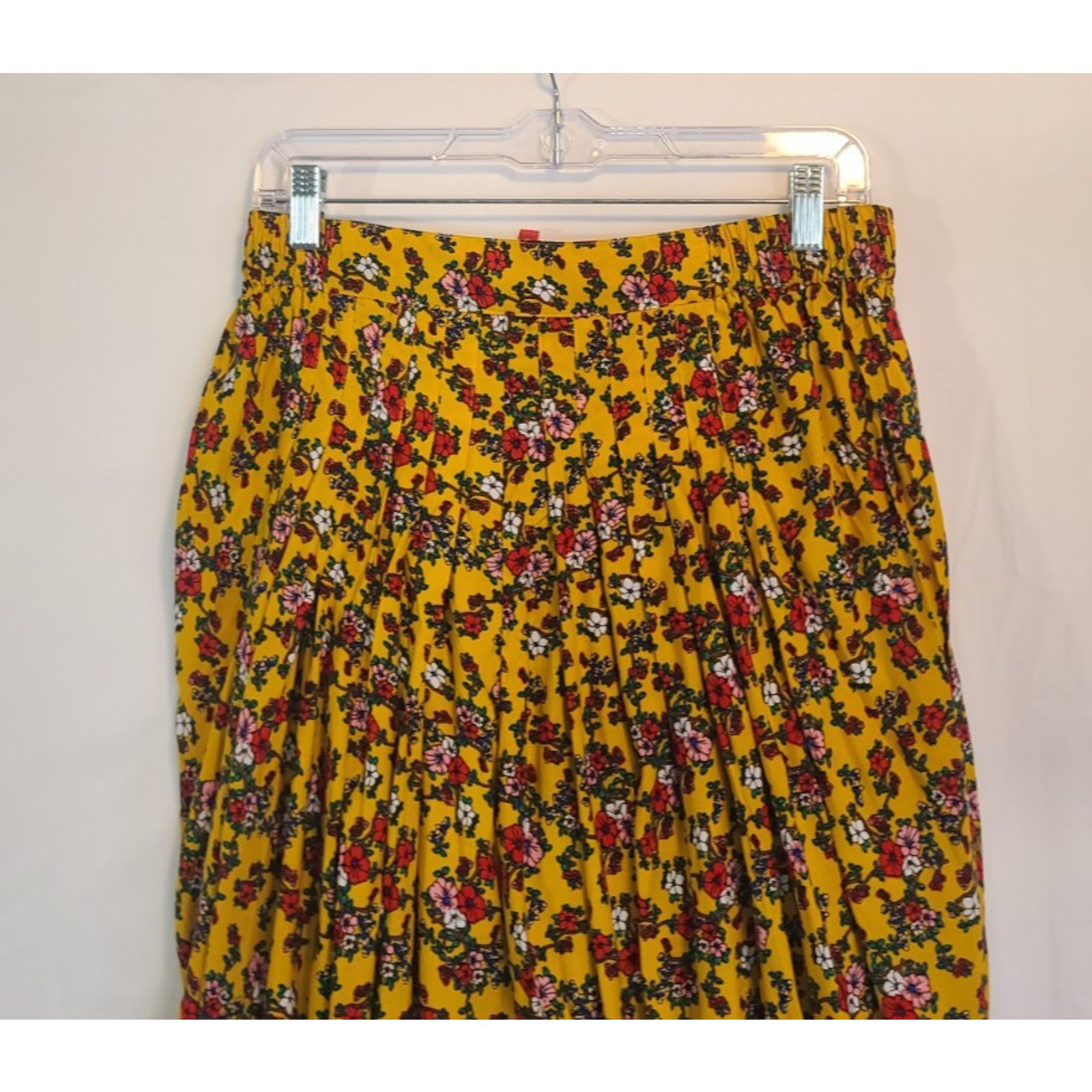Anthropologie Anthropologie Orange Floral Pleated Harem Baggy Pants Large Size 28" / US 6 / IT 42 - 6 Thumbnail
