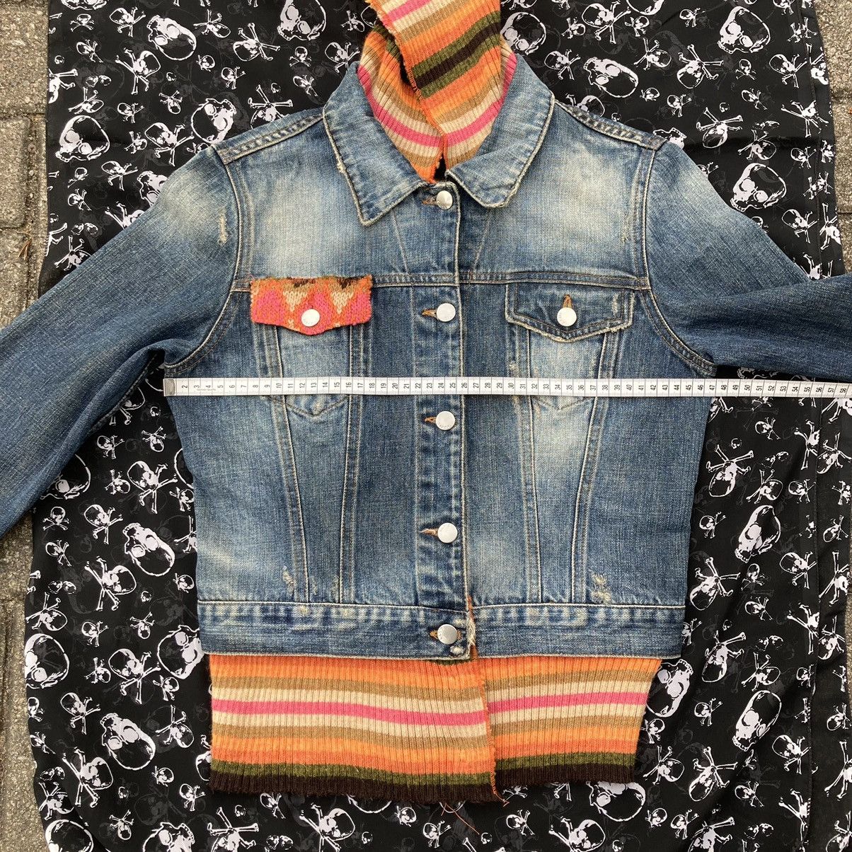 Miss Sixty Miss Sixty 2000’s Italy Denim Distressed Faded Knit Details Size M / US 6-8 / IT 42-44 - 23 Thumbnail
