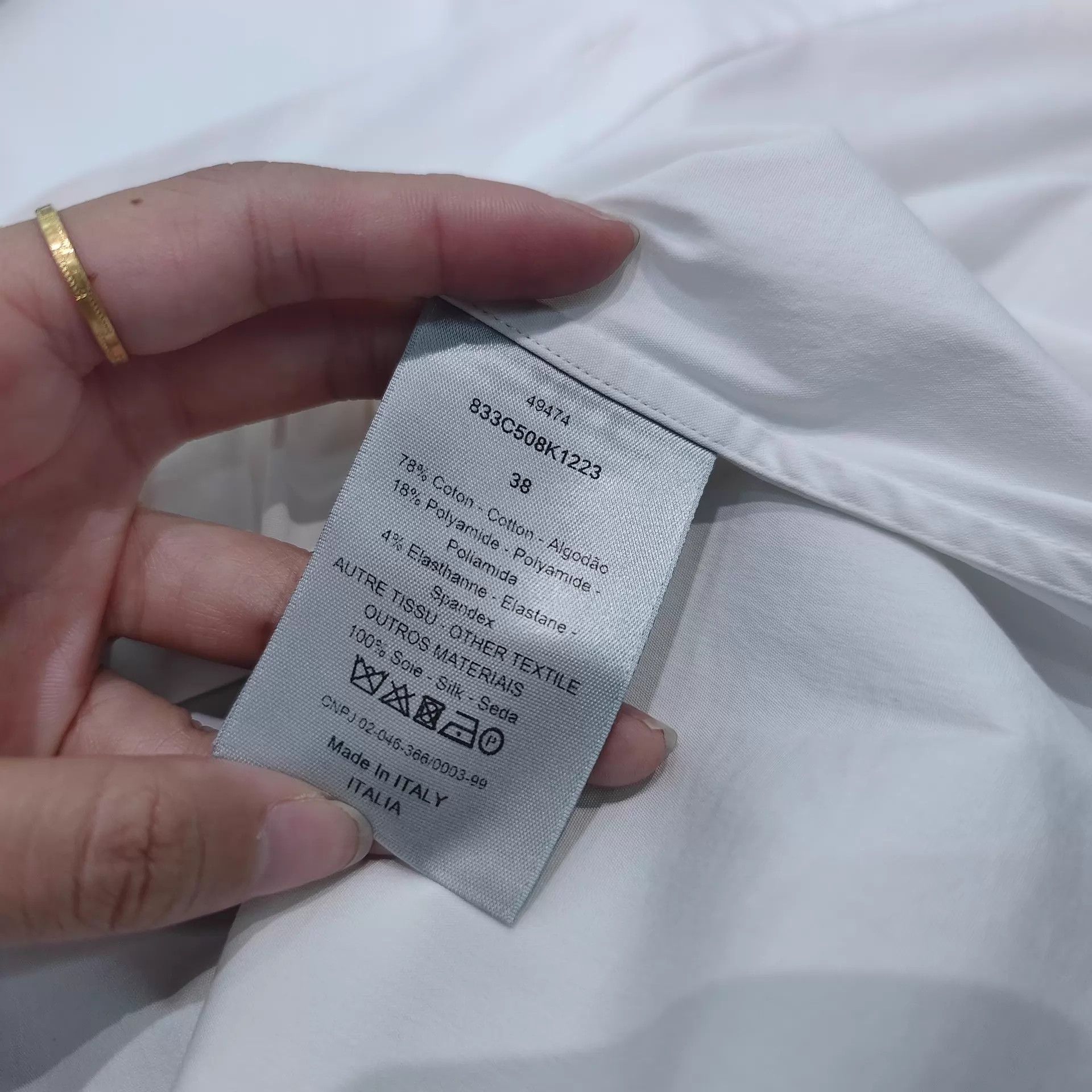 Dior Dior White Tie-Detail Polo Shirt S 38 Size US S / EU 44-46 / 1 - 5 Thumbnail