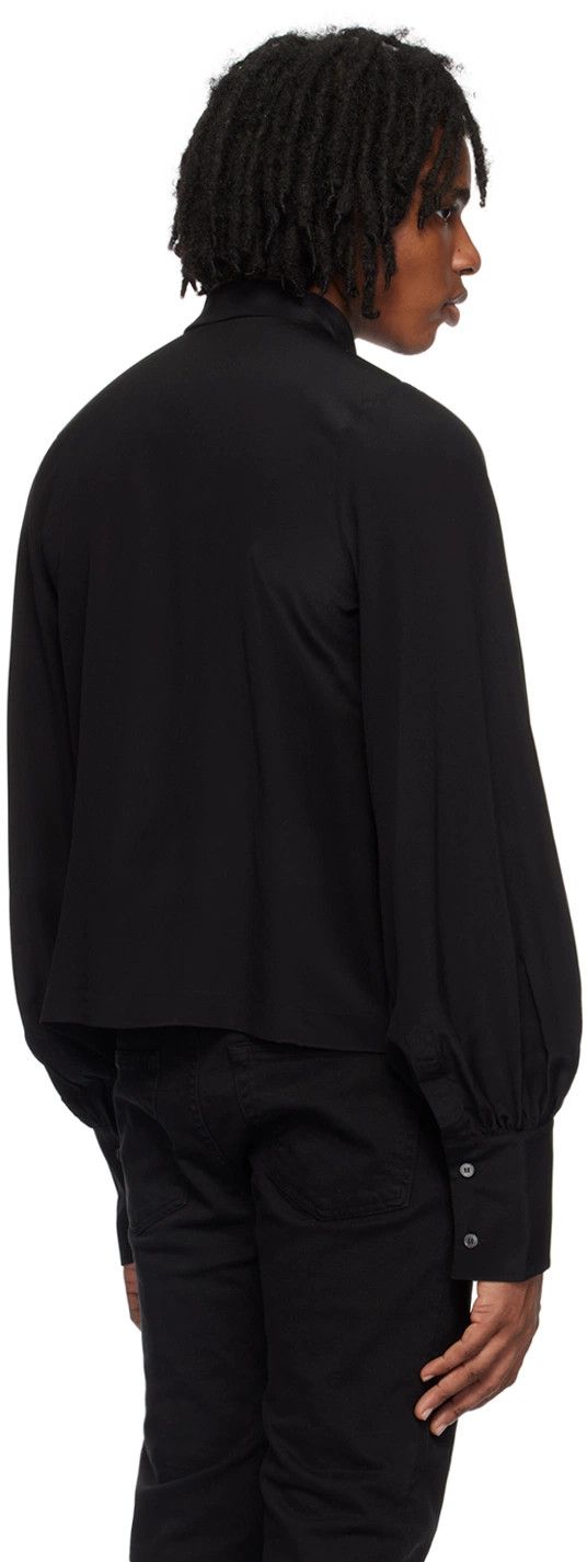 Enfants Riches Deprimes ERD FW24 Black Pussy Bow Shirt Silk XL Size US XL / EU 56 / 4 - 11 Thumbnail