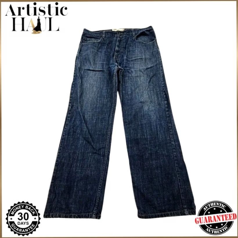 Levi's Levi's 569 Loose Straight Jeans Dark Wash 38x32 Men’s Size 26" / US 2 / IT 38 - 2 Thumbnail