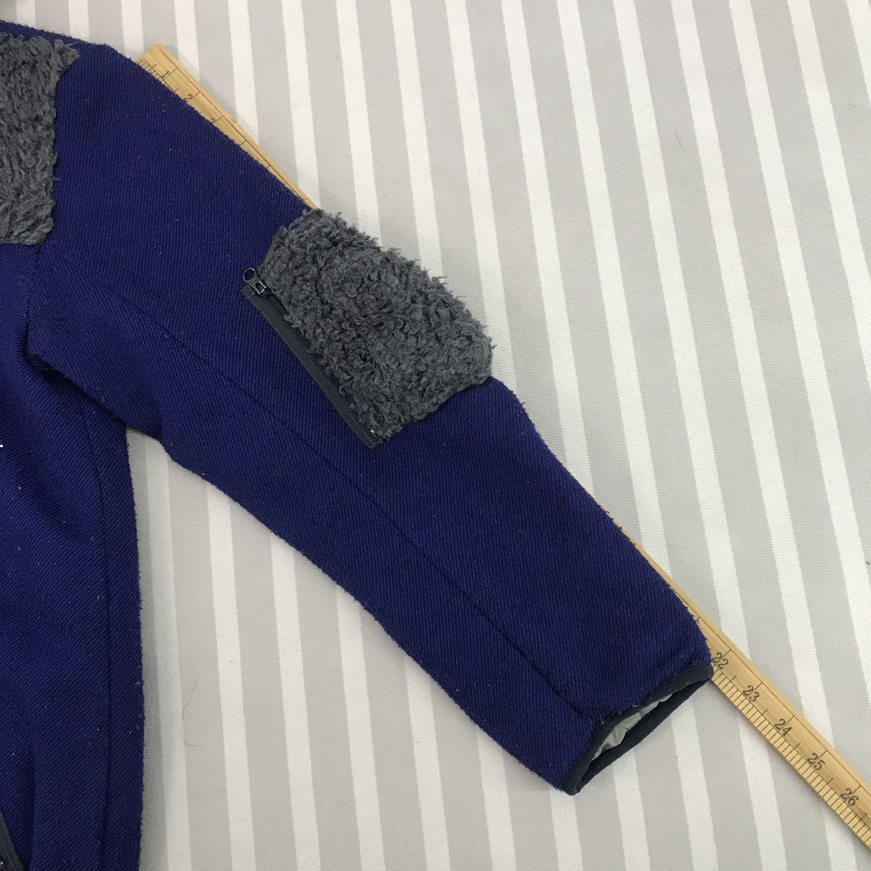 Issey Miyake × Vintage × mercibeaucoup Vintage Mercibeaucoup By Issey Miyake Sherpa hoodie jacket Size US L / EU 52-54 / 3 - 6 Thumbnail