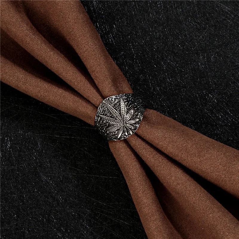 Japanese Brand × Jewelry × Vintage Leaves Open Ring Size ONE SIZE - 4 Thumbnail
