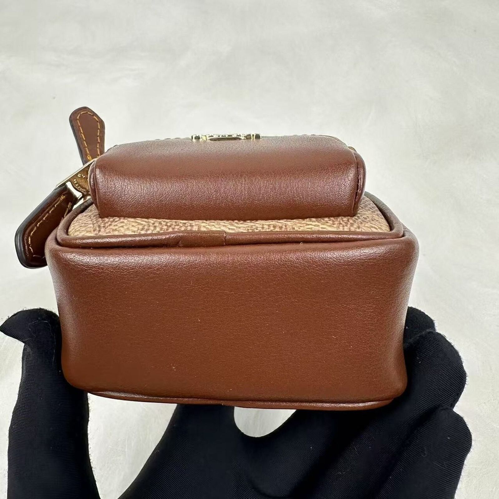 Coach Coach Mini Court Backpack Bag Charm Keychain In Brown NWT Size ONE SIZE - 10 Thumbnail