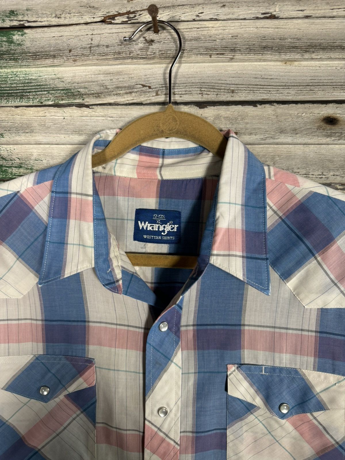Vintage × Wrangler Vintage Wrangler Western Wear Shirt Size US XL / EU 56 / 4 - 4 Thumbnail