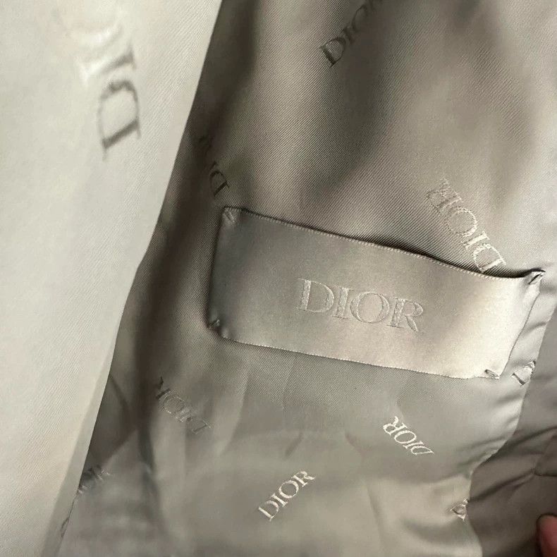 Dior Dior Water silver diamond checkered backpack zipper jacket Size US L / EU 52-54 / 3 - 3 Thumbnail